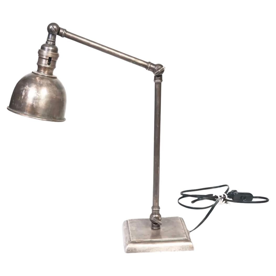 Will Wick Industrial Metal Desk Lamp For Sale