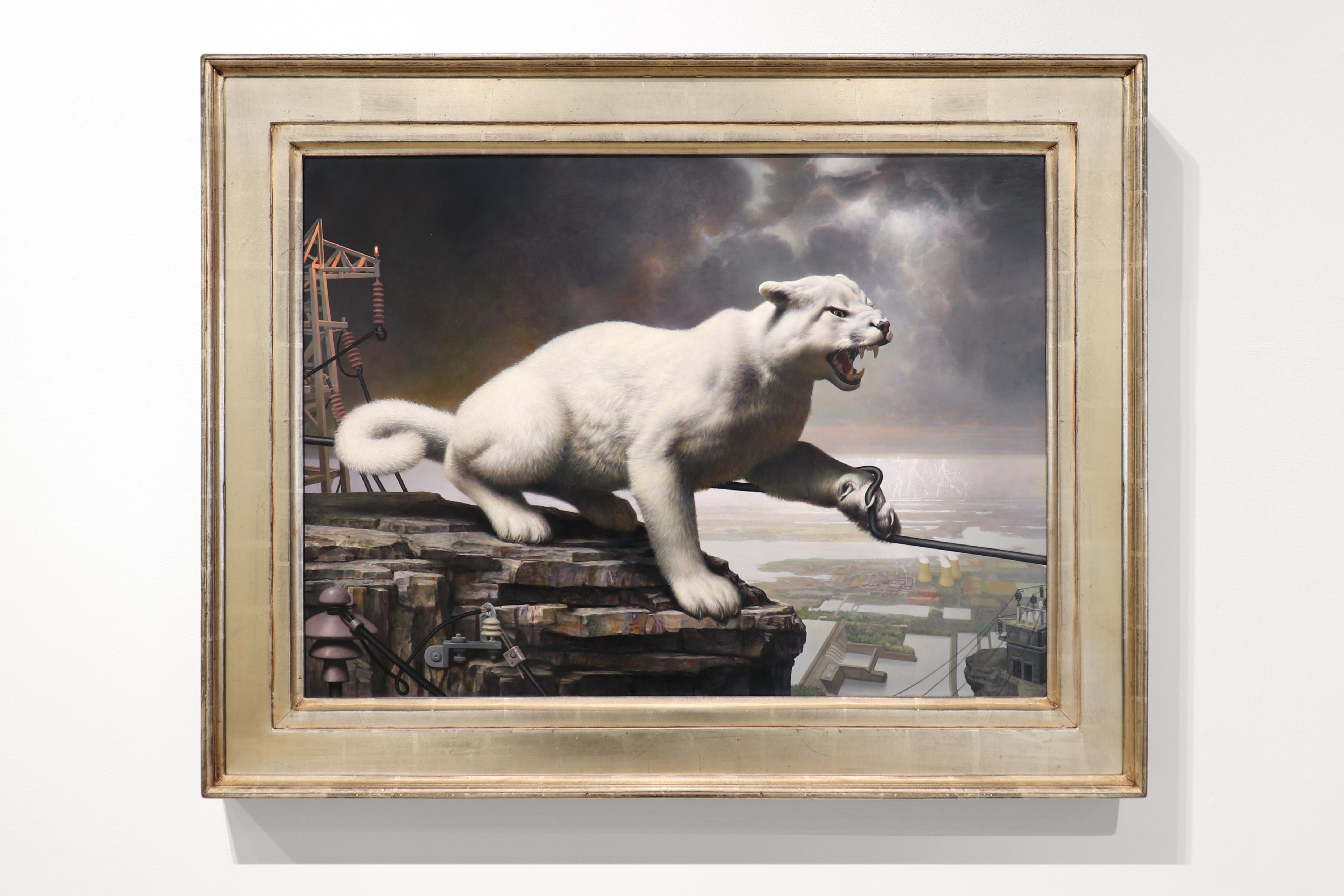 CORRIDOR - Zeitgenössischer Hyperrealismus / Tierallegorie / Stadtbild / Landschaft – Painting von Will Wilson
