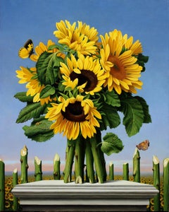 GIRASOL - Mexican Sunflowers Still Life / Contemporary Realism