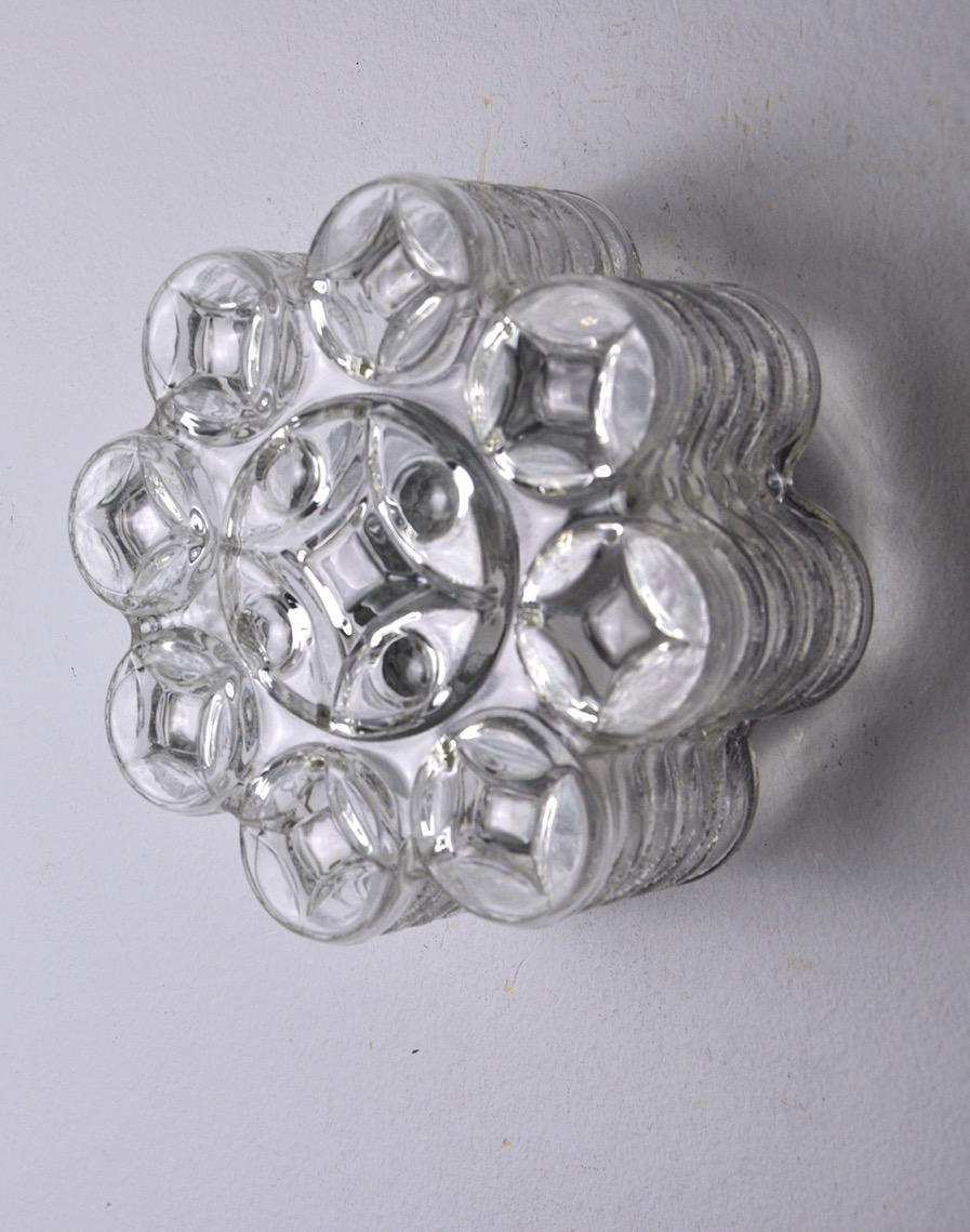 Hollywood Regency Willa Sconce , Geometric Glass, Germany, 1960 For Sale