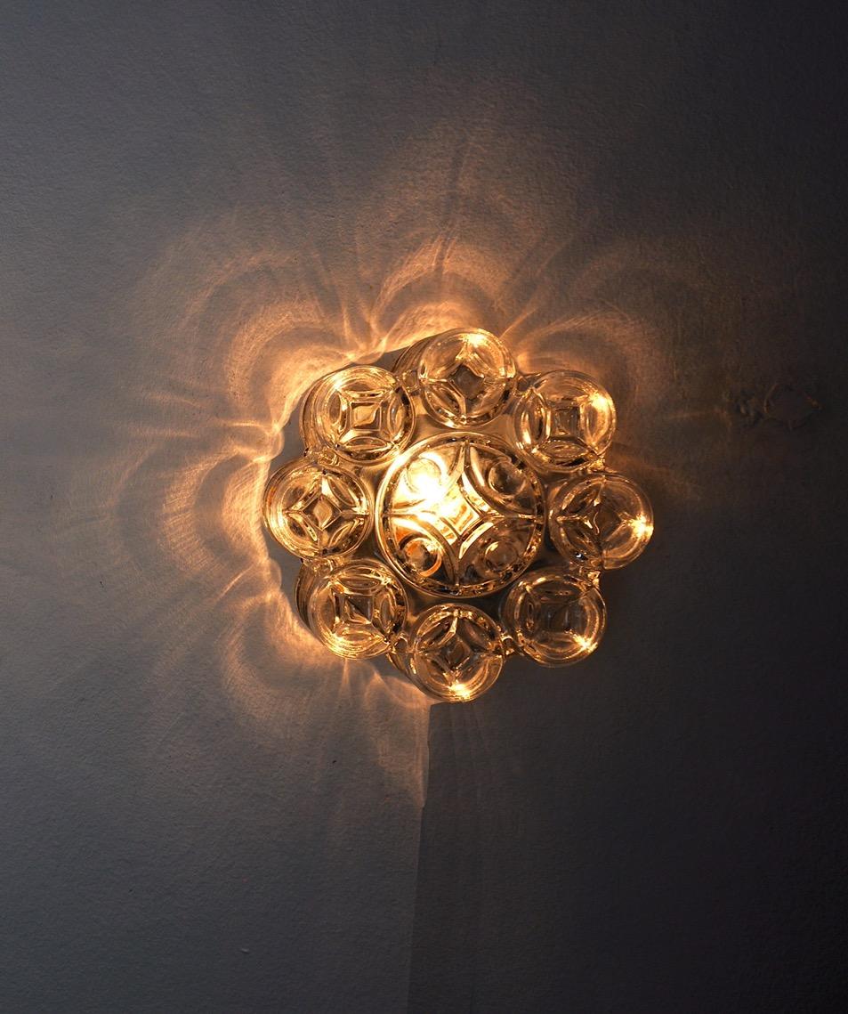 Willa Sconce , Vetro geometrico, Germania, 1960 In condizioni buone in vendita a BARCELONA, ES