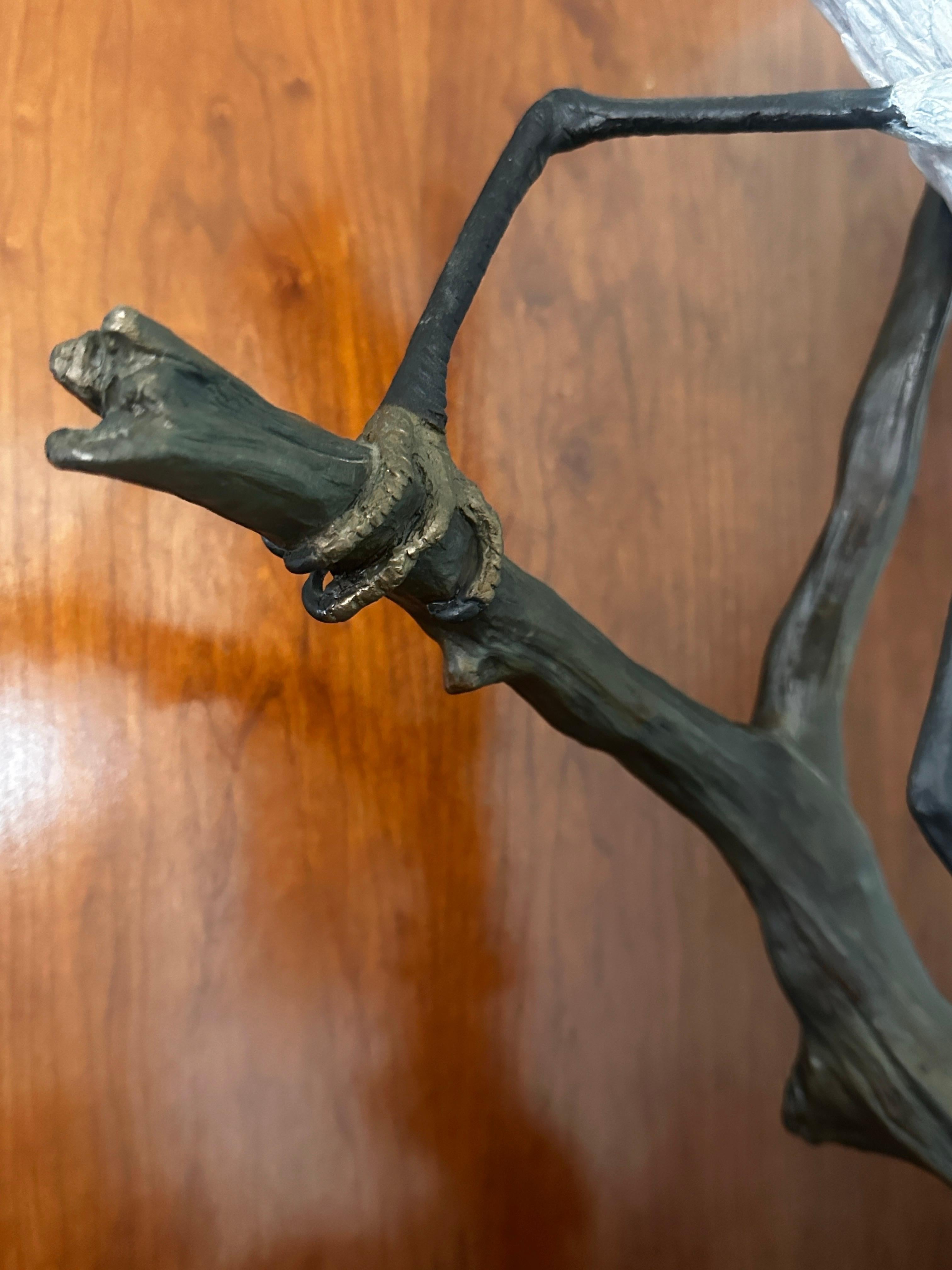 Willam H Turner (1943) 'Snowy Egrets' Grande sculpture en bronze en vente 5
