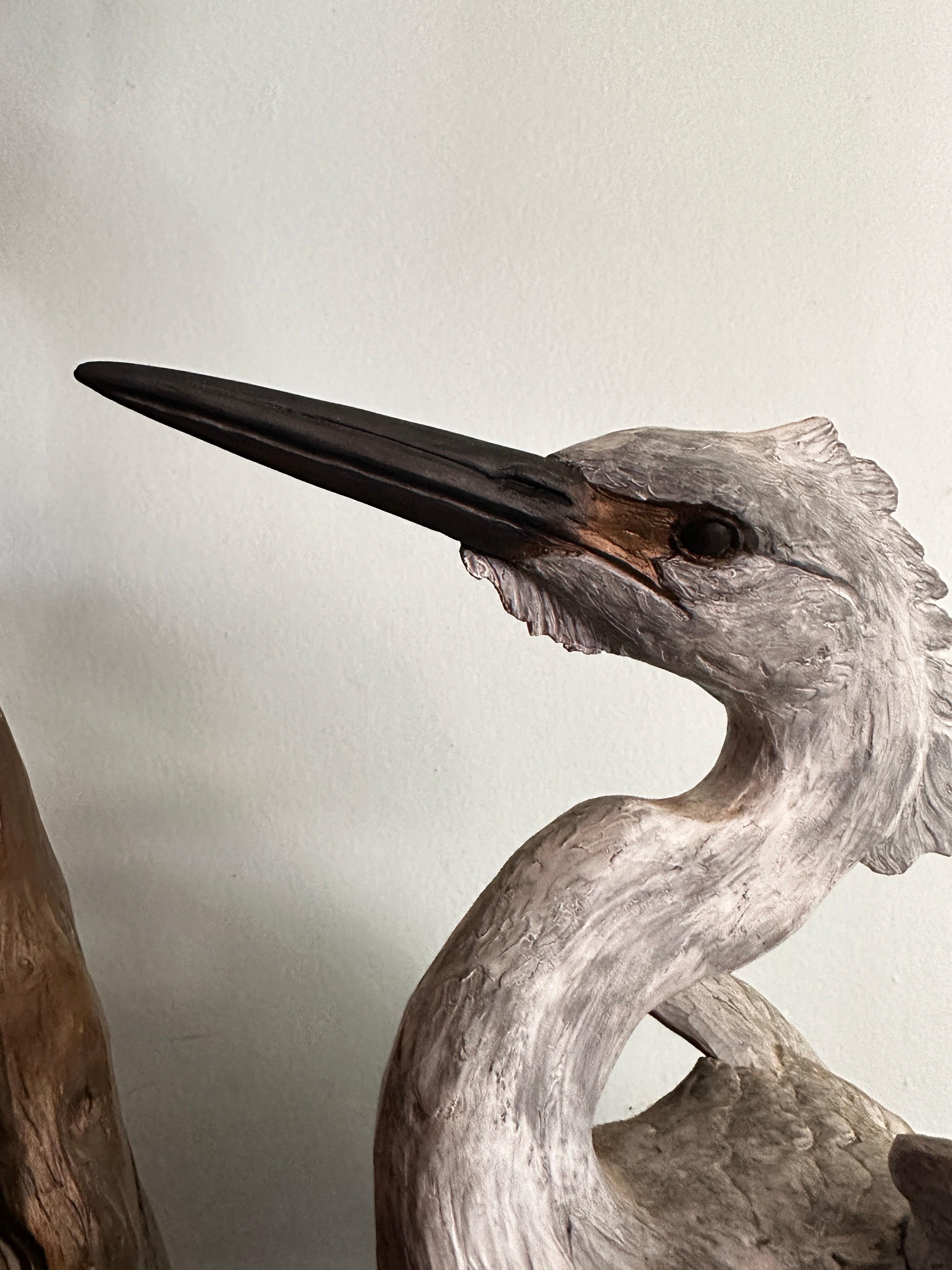 Bronze Willam H Turner (1943) 'Snowy Egrets' Grande sculpture en bronze en vente