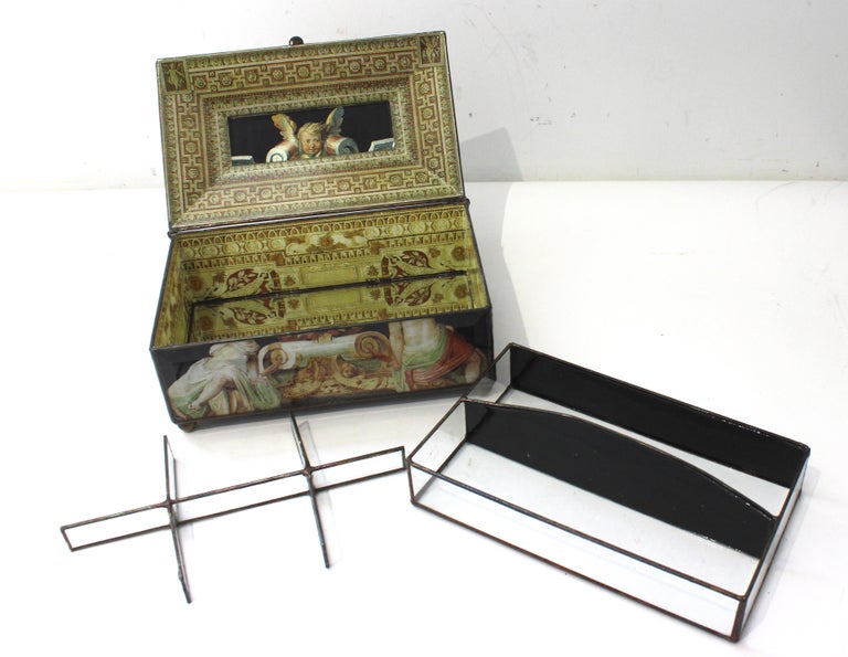 Willan F Decoupaged Jewelry Box For Sale at 1stDibs
