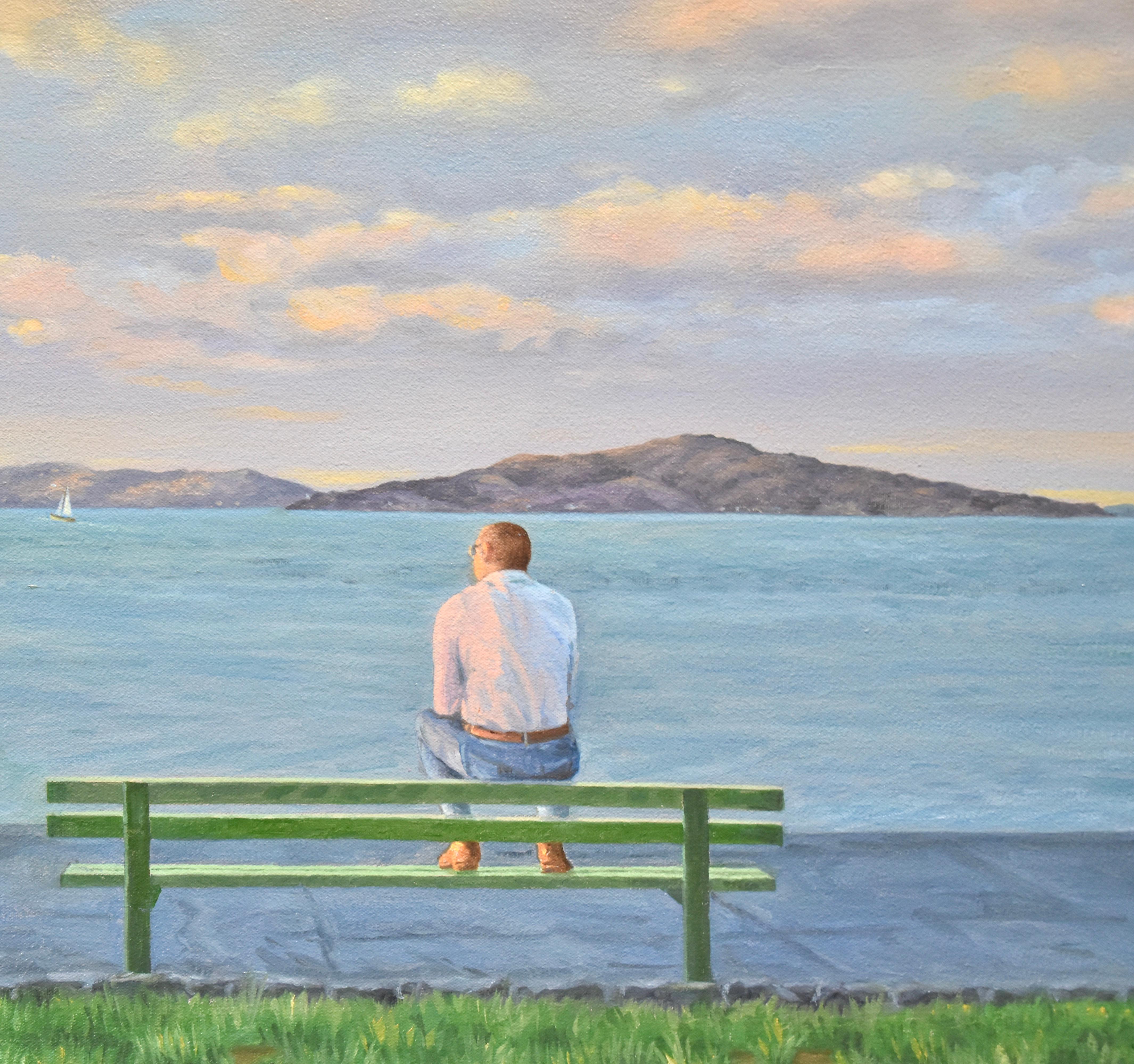 Angel Island, 2023 - Painting by Willard Dixon