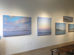 'ANGEL ISLAND' with sailing ship, CA landscape Realism San Francisco, CA