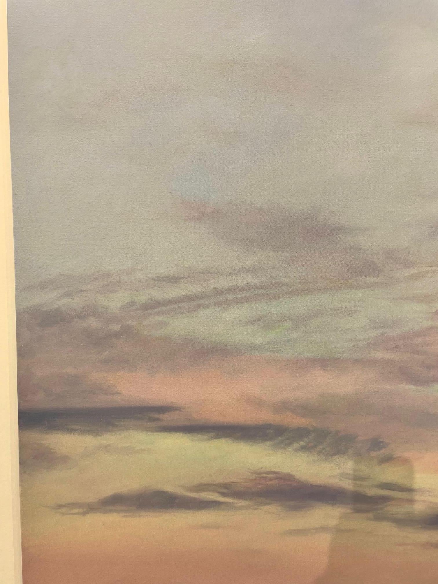 Ann's Skies I - Purple Still-Life Painting by Willard Dixon