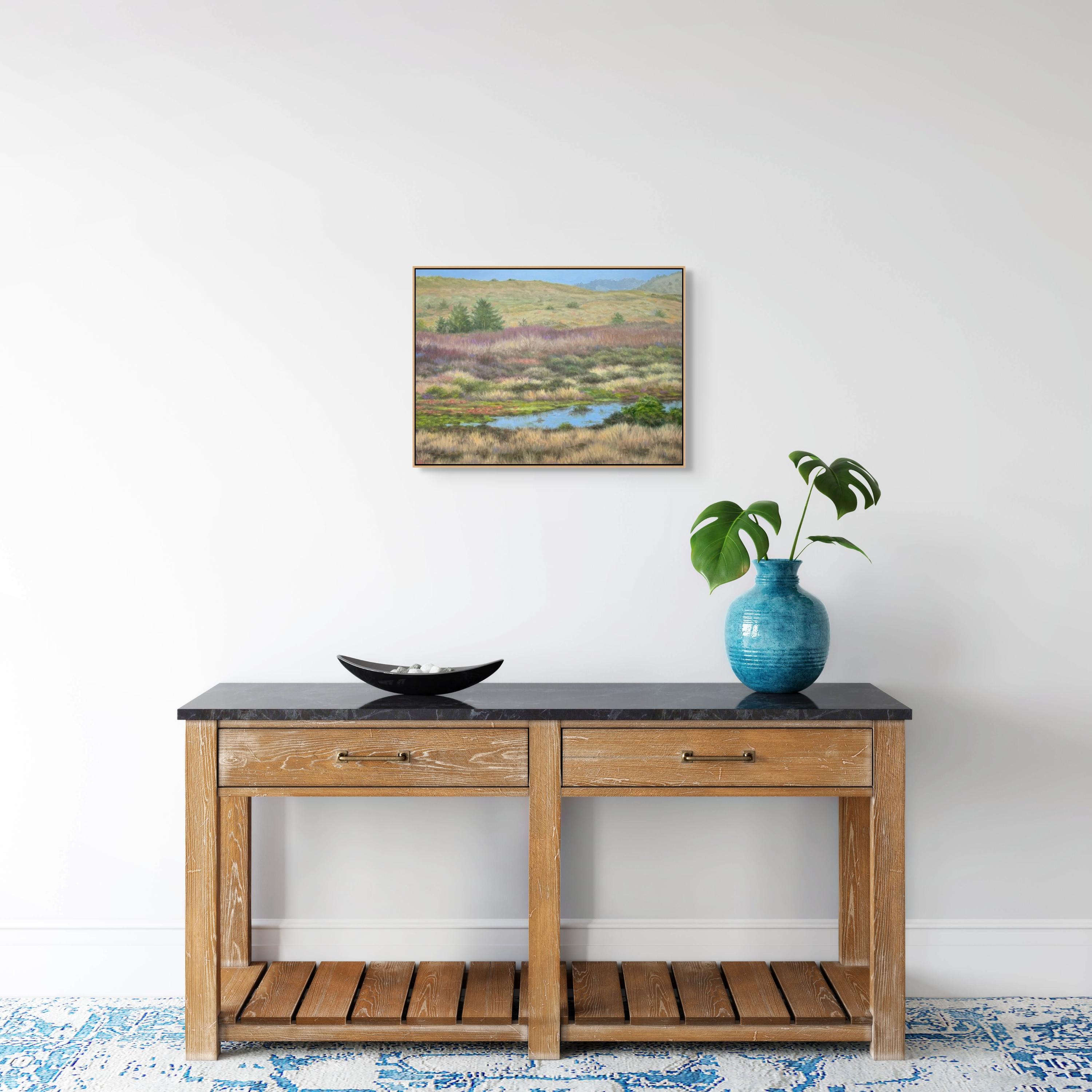 Banded Landscape - Painting by Willard Dixon