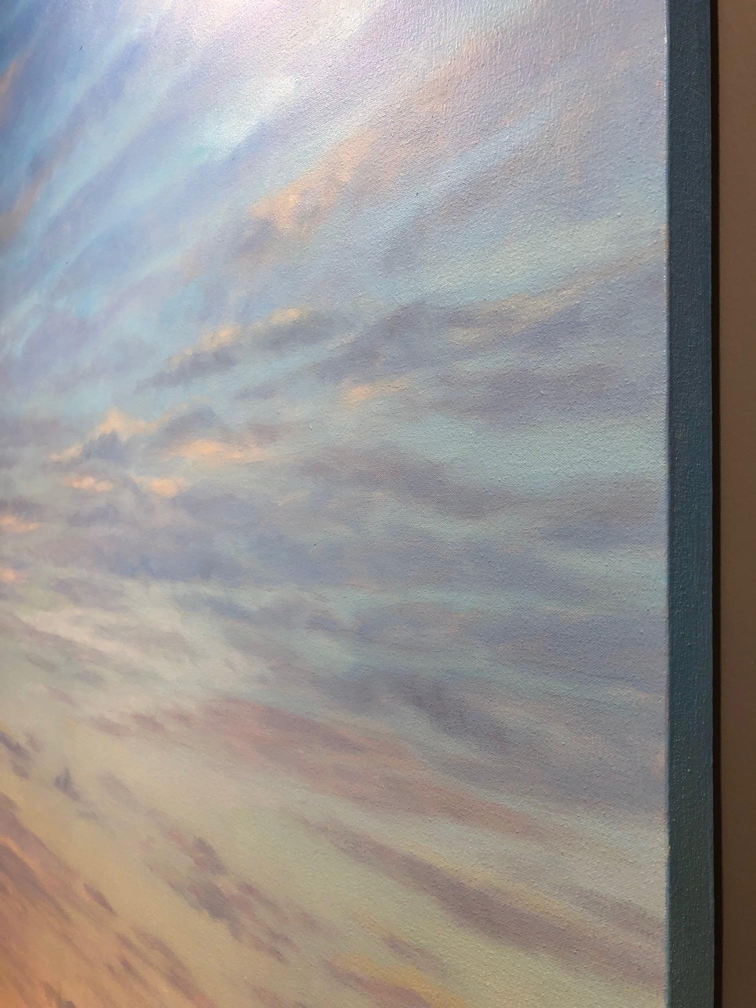 painted sunset clouds