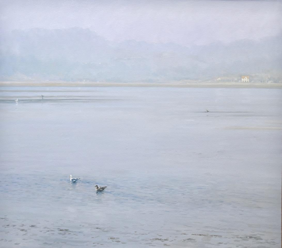 Landscape Painting Willard Dixon - Lagune de Bolinas    