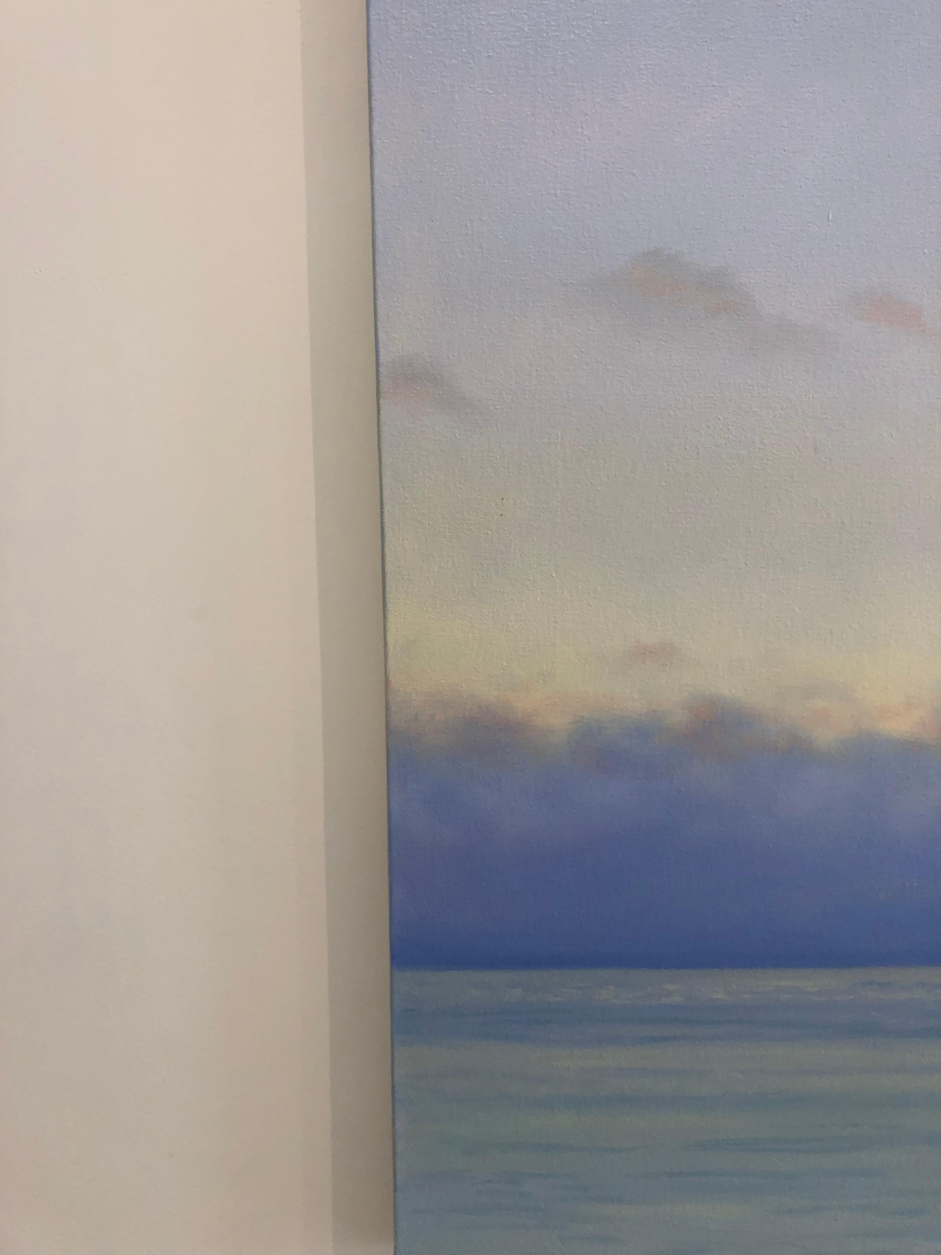 Cloudy Horizon  - American Realist Painting by Willard Dixon