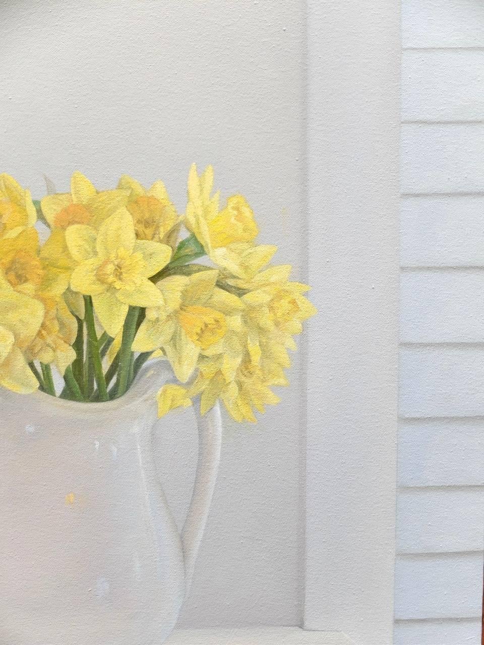 Daffodils / oil on canvas - Painting by Willard Dixon