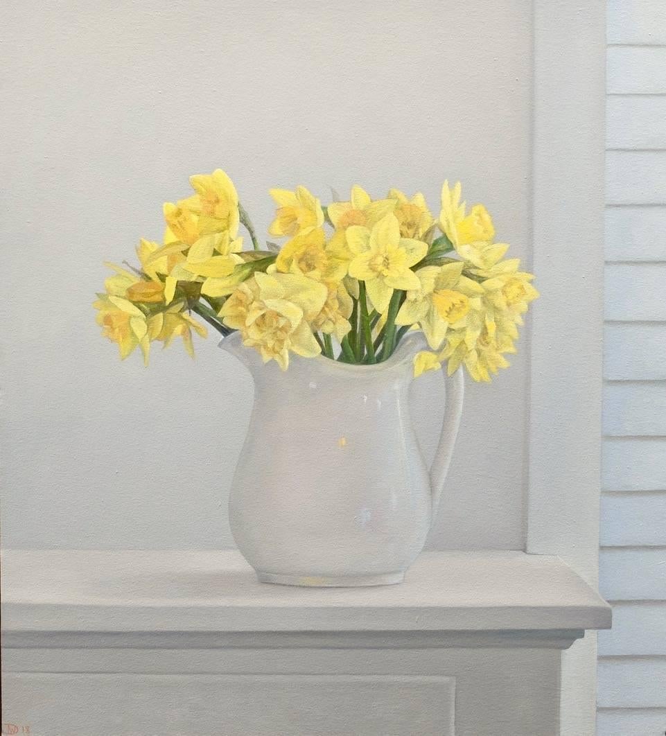 Willard Dixon Landscape Painting - Daffodils / oil on canvas