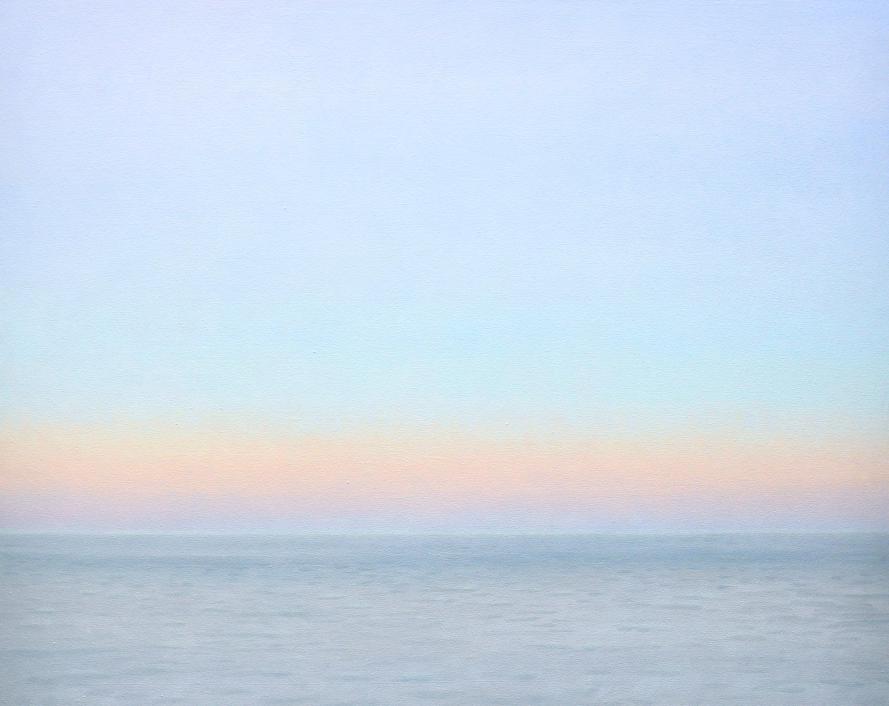 Evening Ocean - American Realist Painting by Willard Dixon