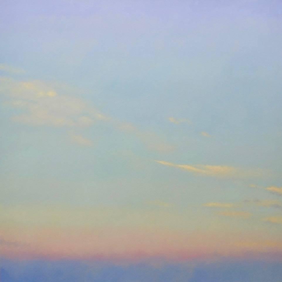 Willard Dixon Landscape Painting - Empty Sky / oil on canvas painting - 60 x 60 inches
