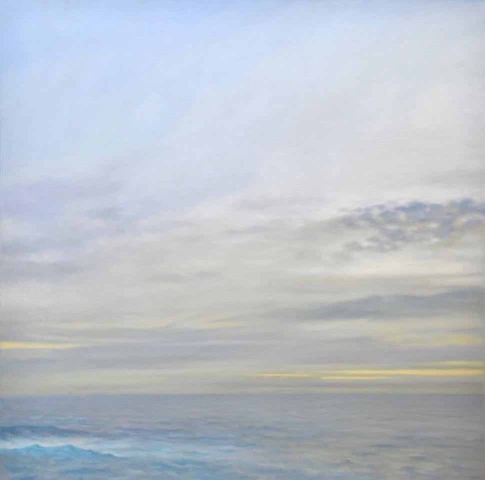 Landscape Painting Willard Dixon - Océan gris