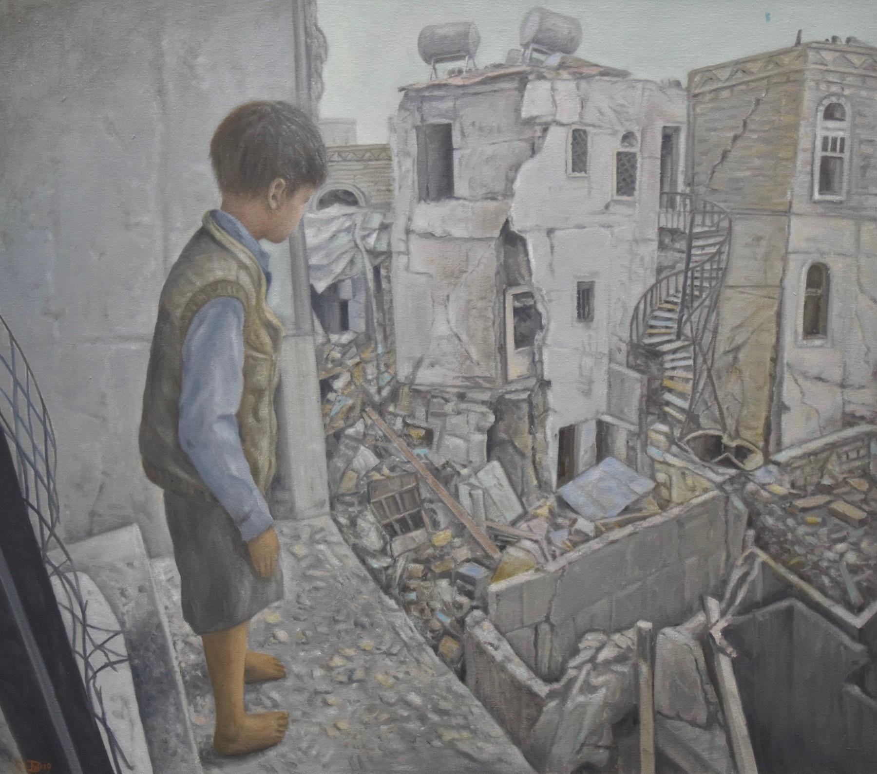 Willard Dixon Figurative Painting - Home (Syria)