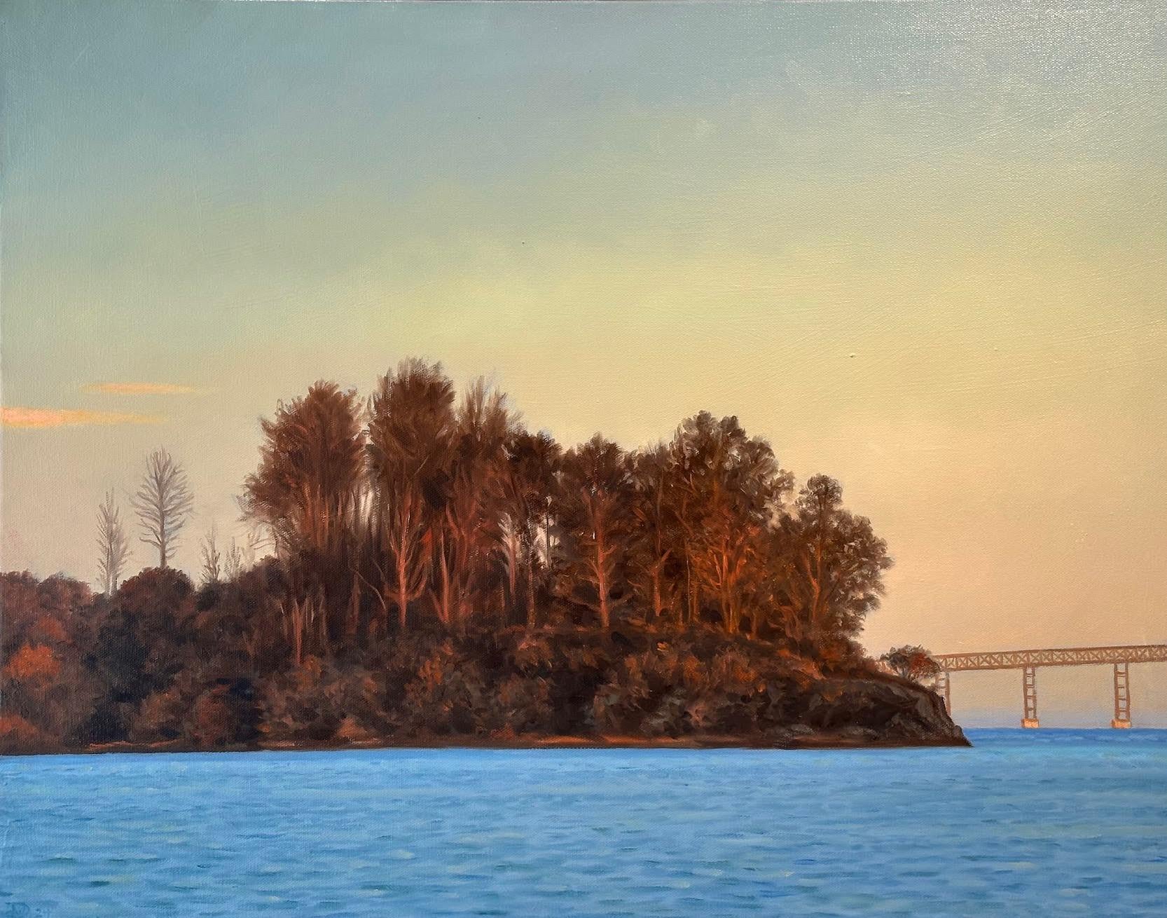 Landscape Painting di Willard Dixon - Isola di Marin