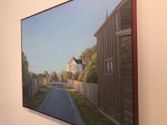 Mendocino Evening / contemporary California suburban landscape sunset