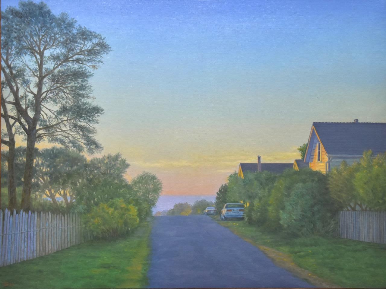 Willard Dixon Landscape Painting - Mendocino Evening