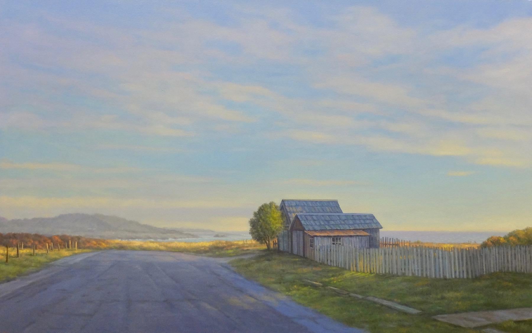 Willard Dixon Still-Life Painting – Mendocino Hütten
