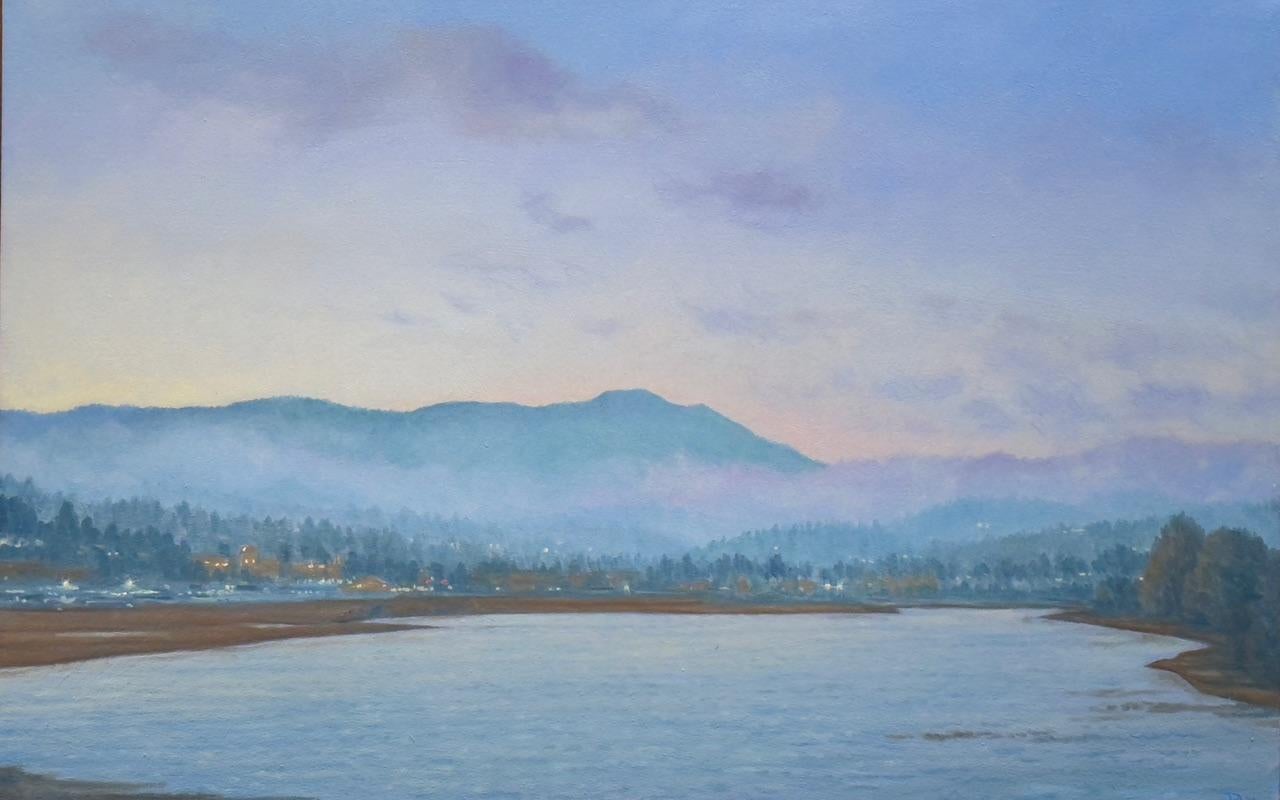 Mont Tam avec brouillard