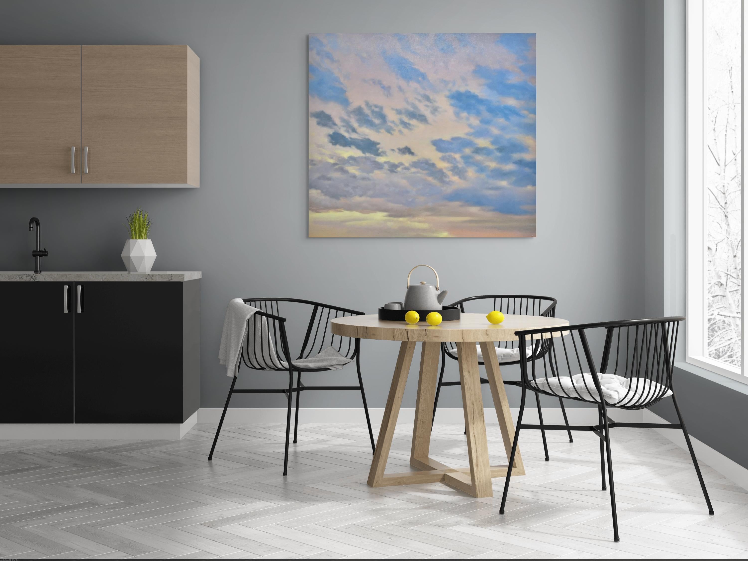 Ciel en mouvement - Painting de Willard Dixon