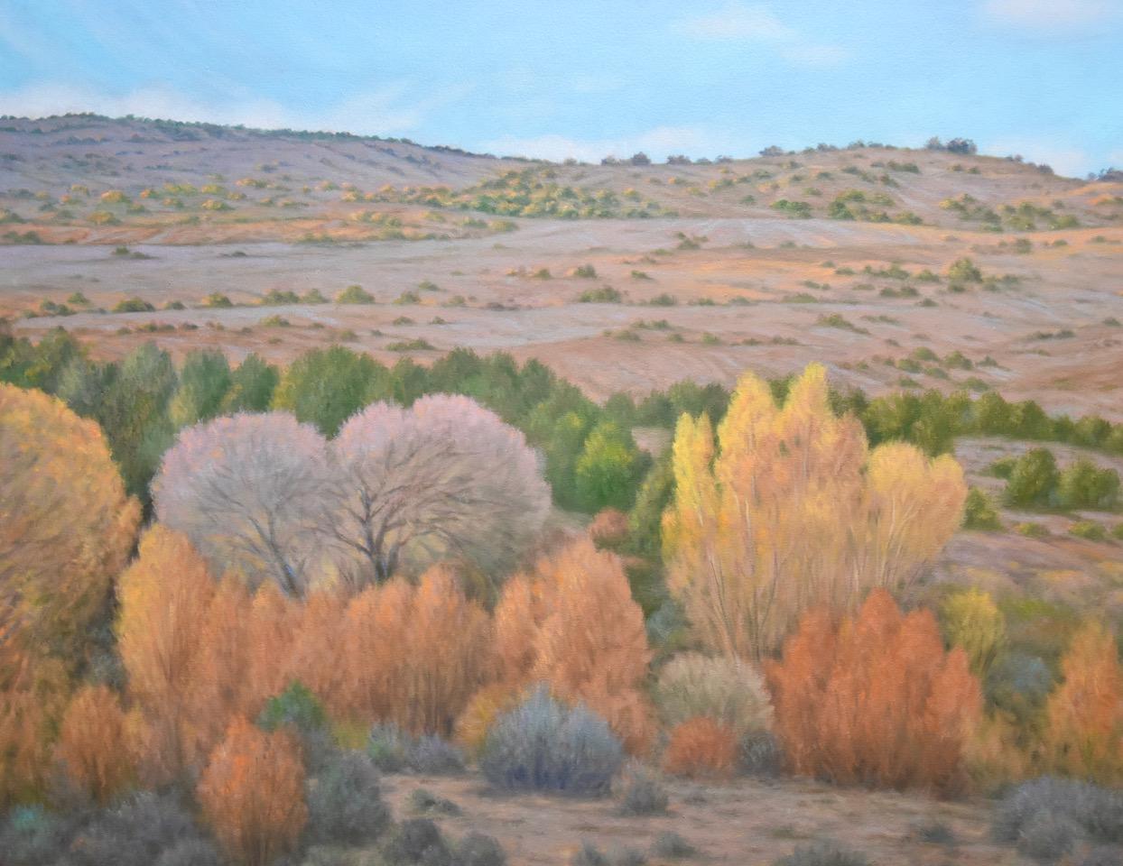 Near Santa Fe - Painting by Willard Dixon