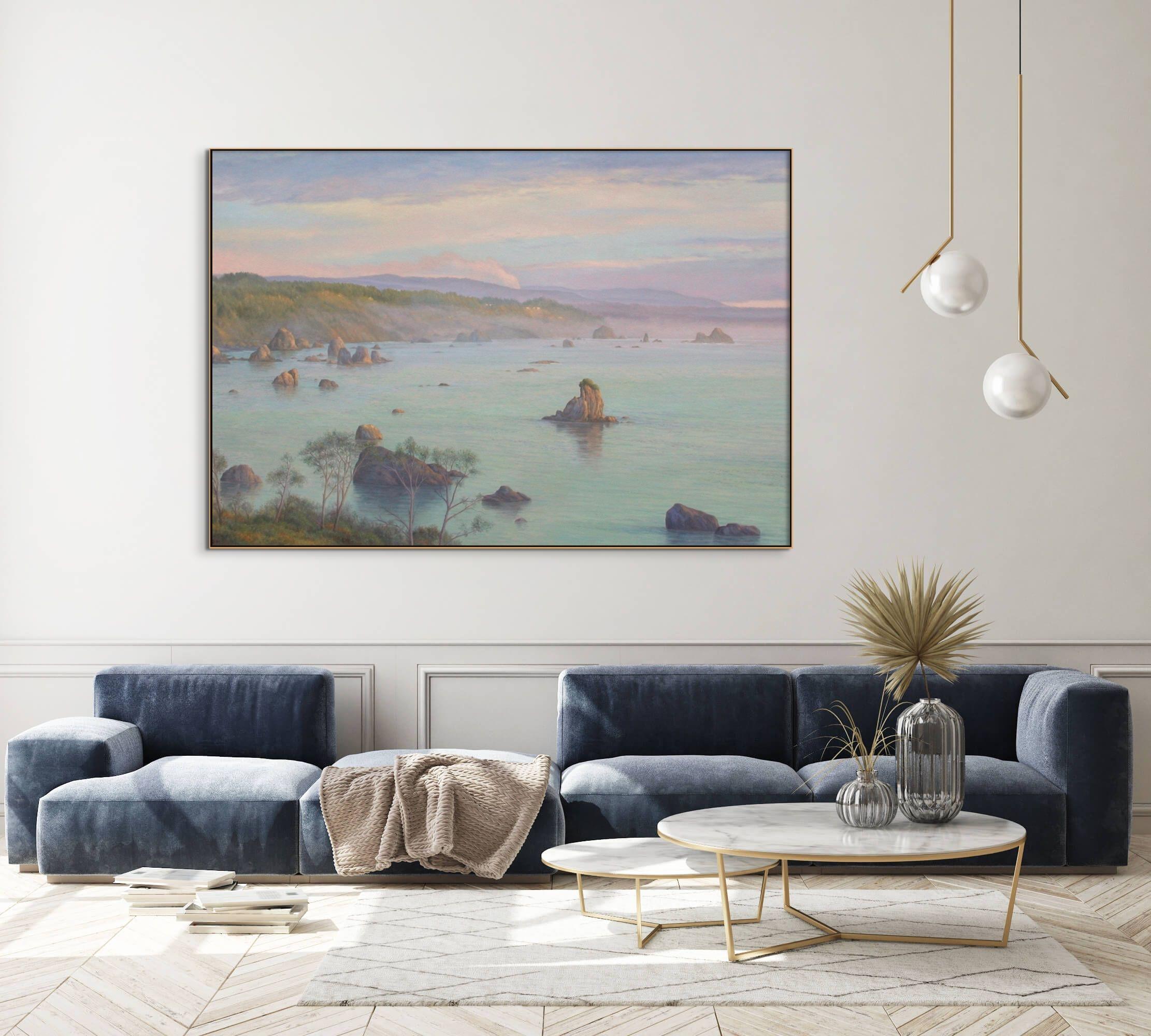 Pilas de la Costa Norte - Painting de Willard Dixon
