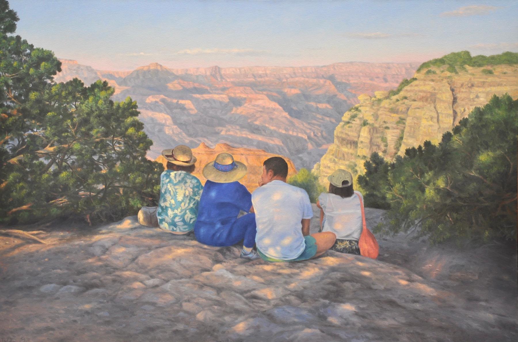 Willard Dixon Landscape Painting – On The Edge