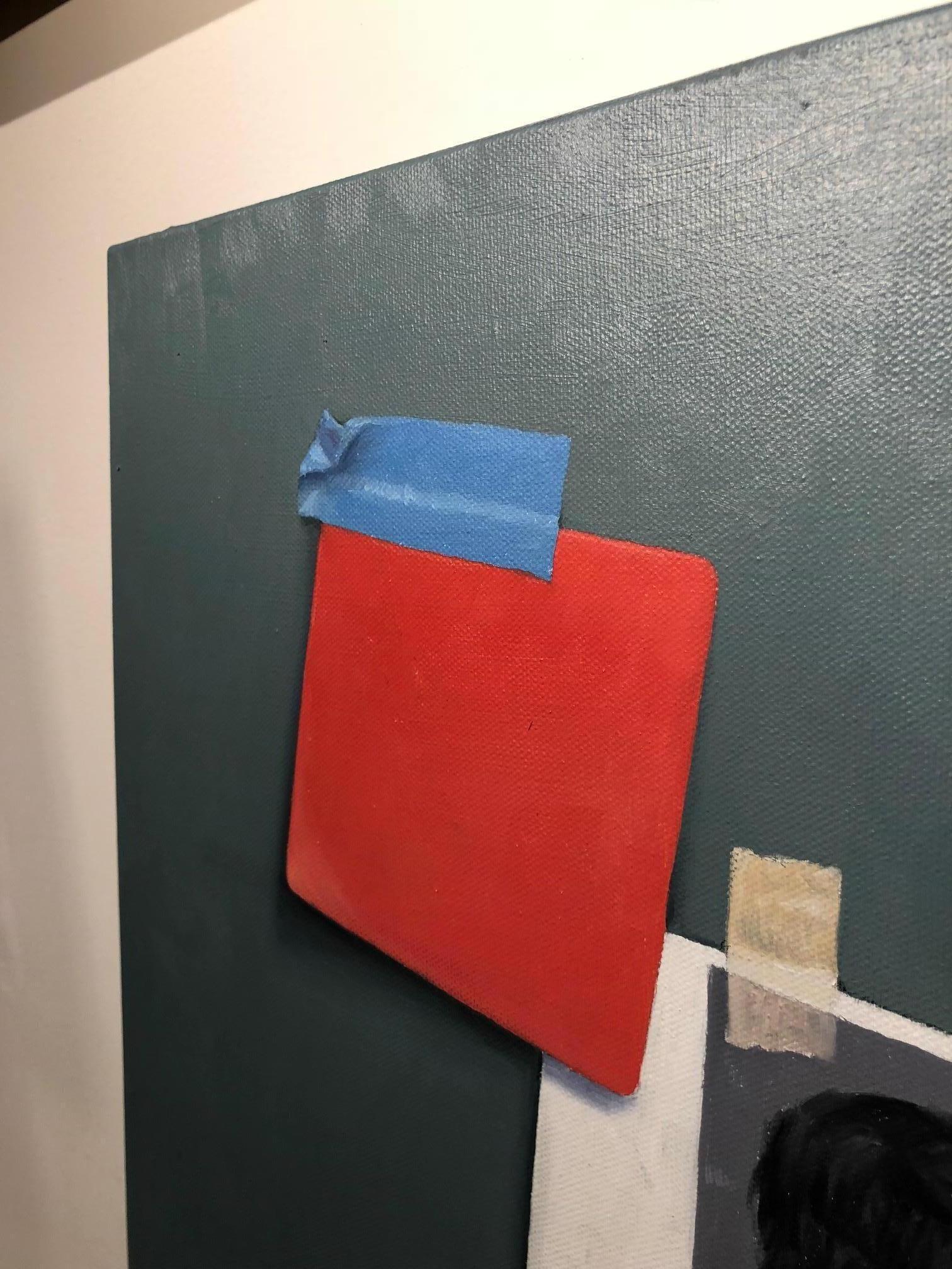 Red Card - Realist Painting by Willard Dixon