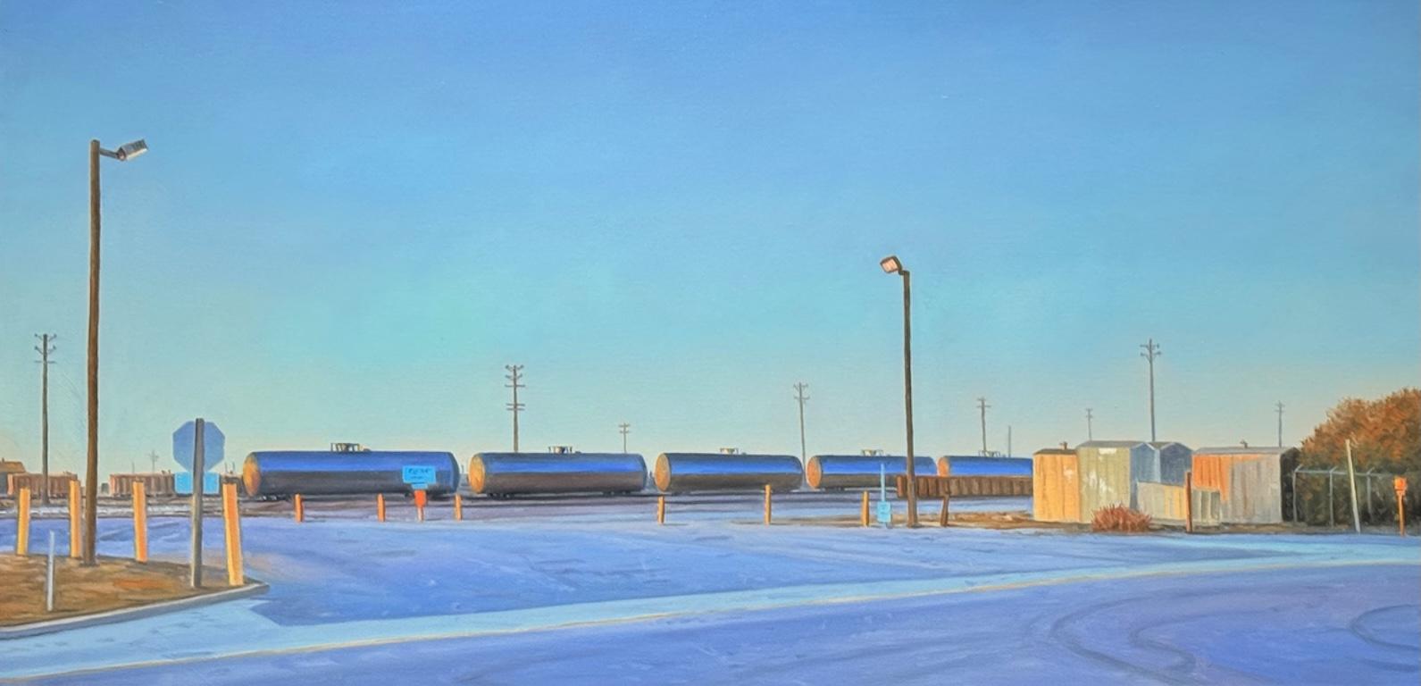 Landscape Painting di Willard Dixon - Richmond Trucks