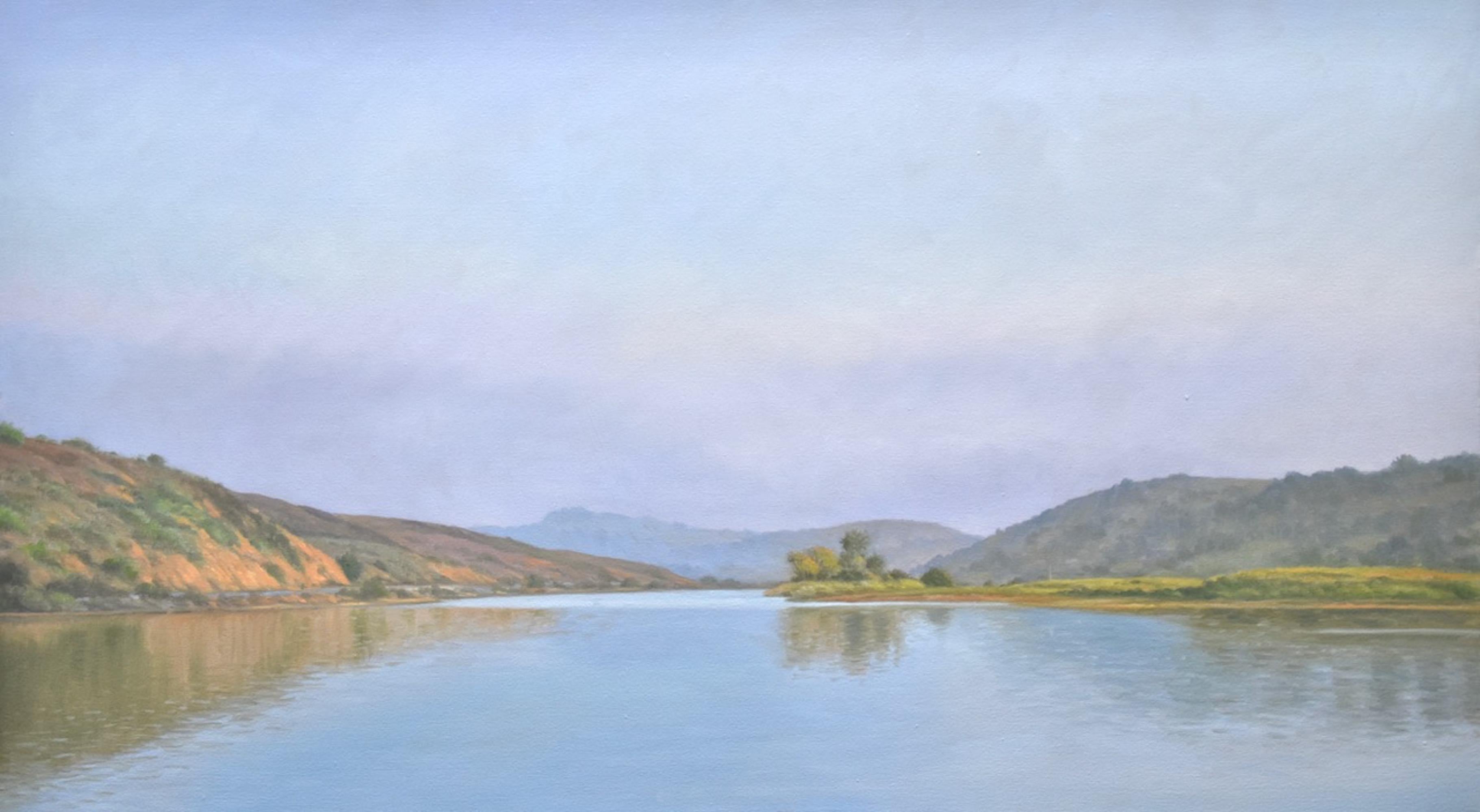 Willard Dixon Landscape Painting - Russian River at Jenner 