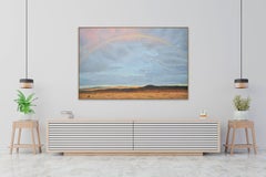 Santa Fe Arch — Rainbow over dessert / oil on canvas