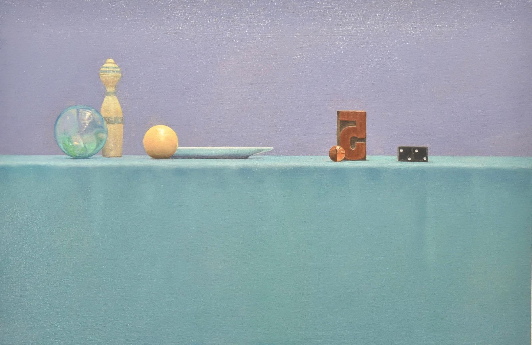 Willard Dixon Still-Life Painting – Stillleben mit Domino