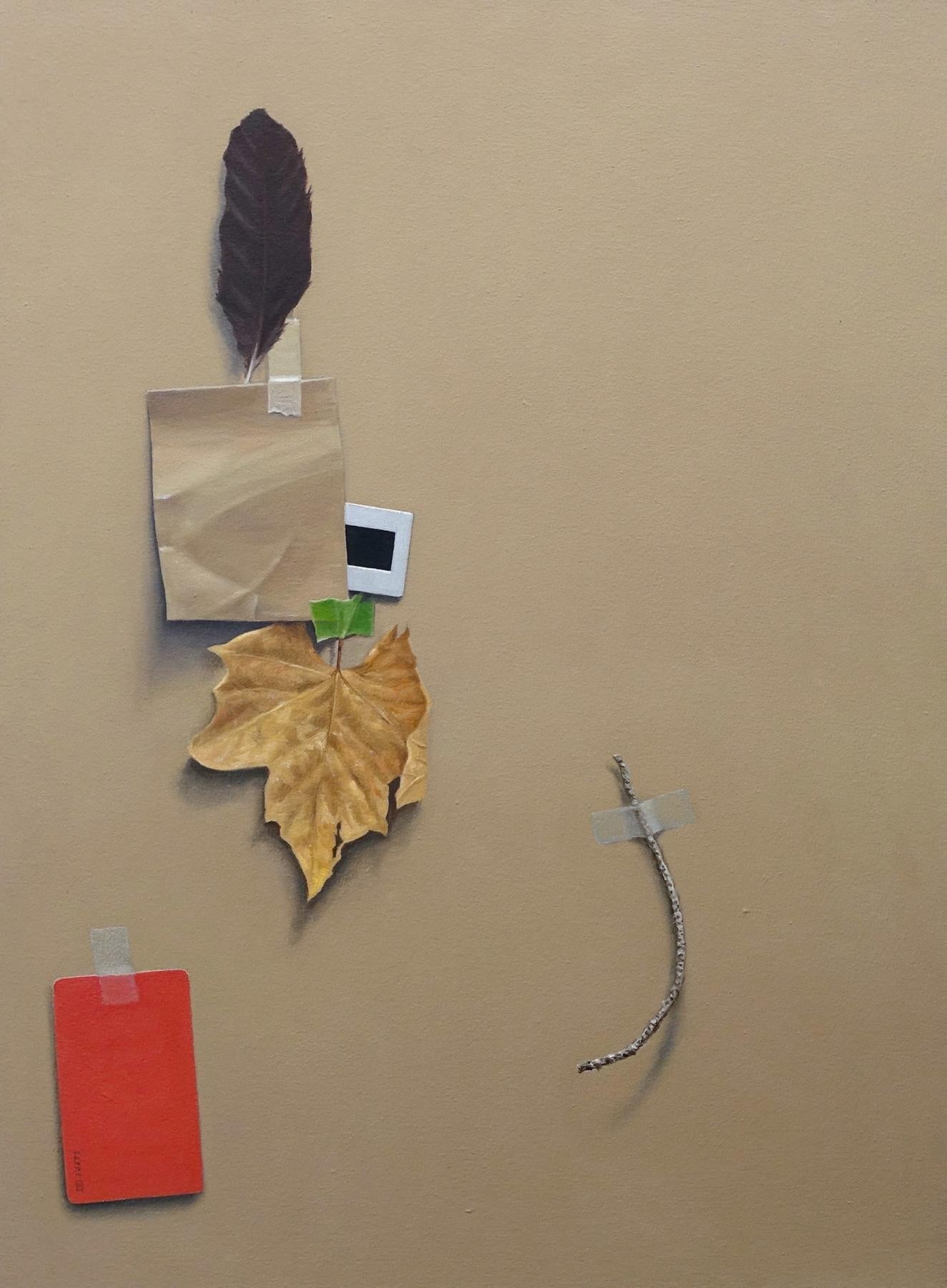 Willard Dixon Still-Life Painting - Still Life with Feather