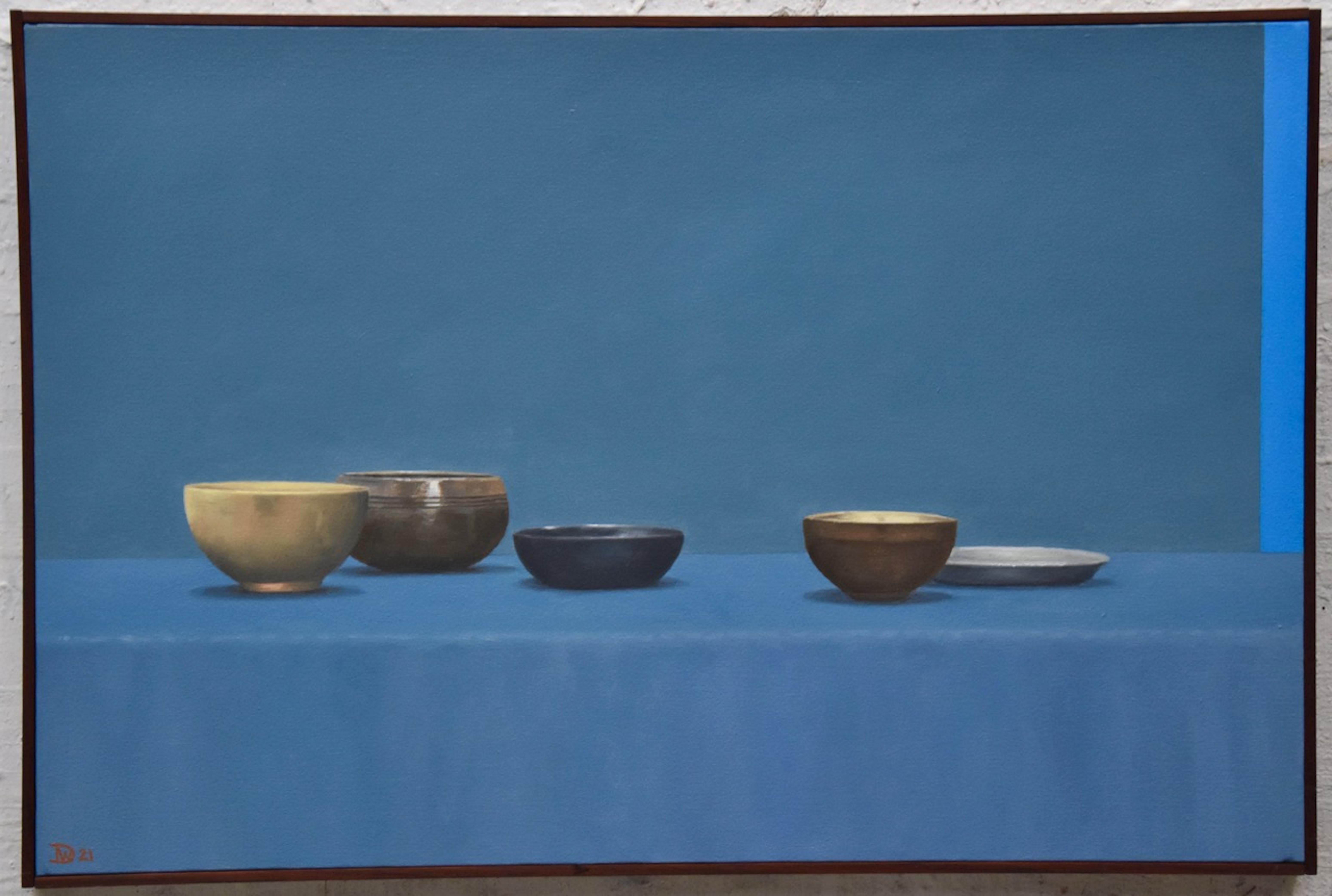 Willard Dixon Still-Life Painting - Still Life with Tibetan Bowl