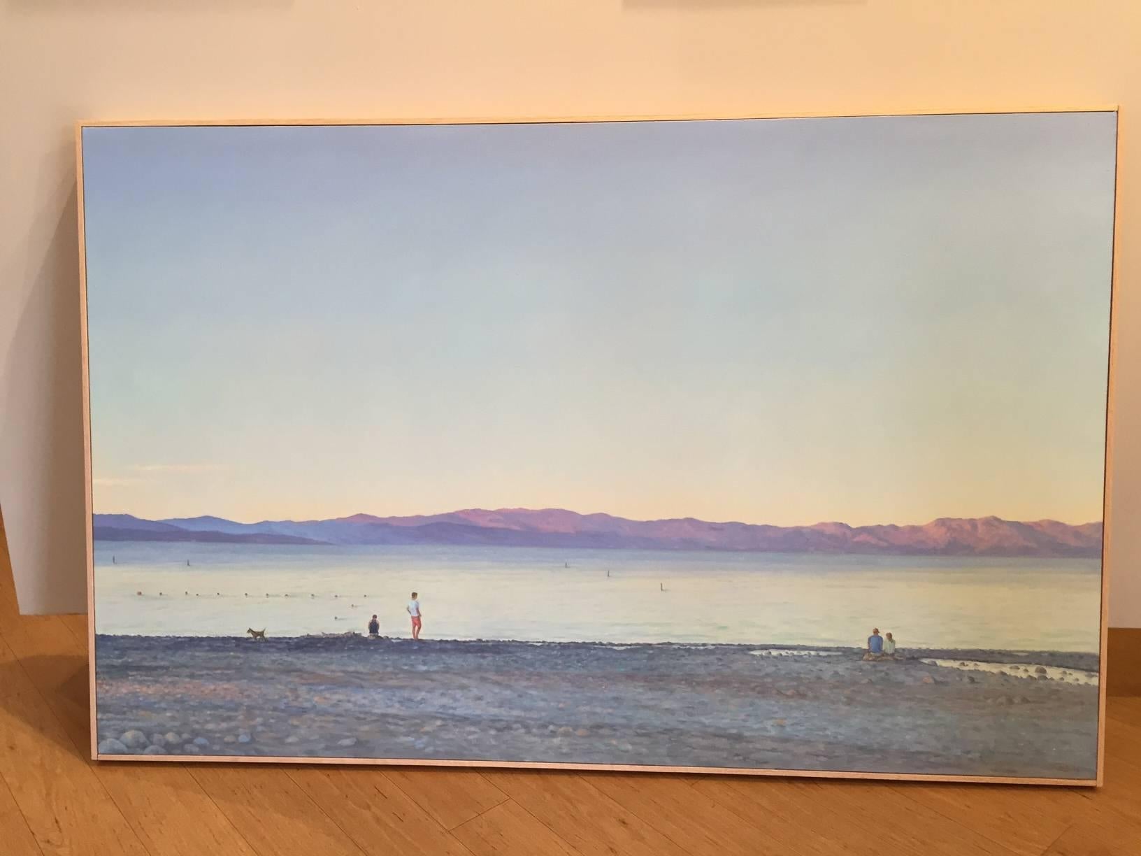 Tahoe Abend  – Painting von Willard Dixon