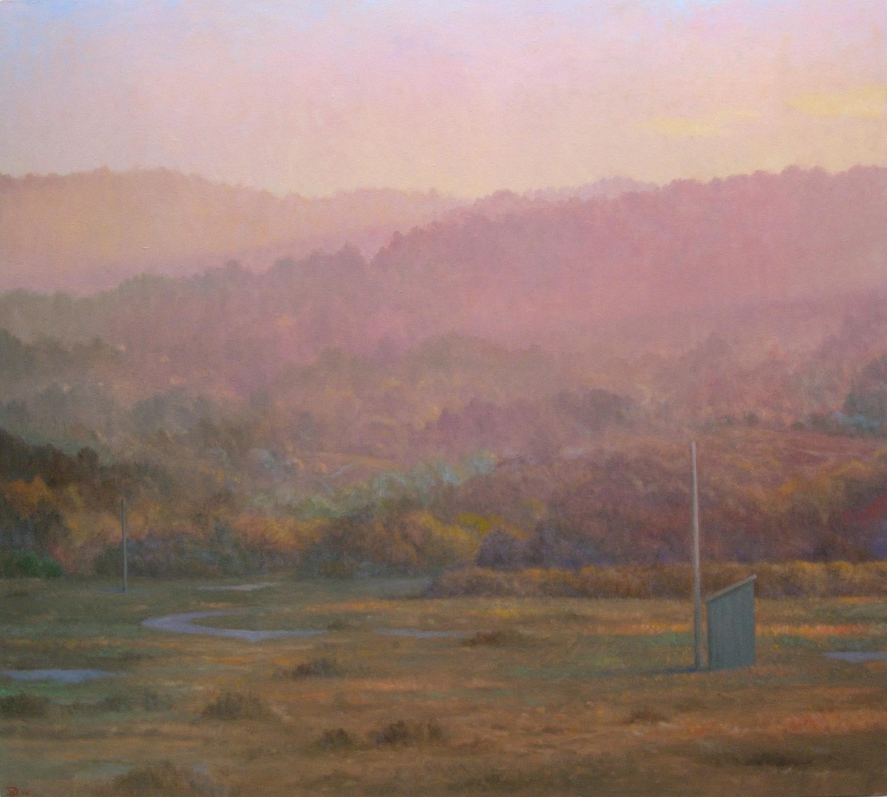 Willard Dixon Landscape Painting - The Blue Shed