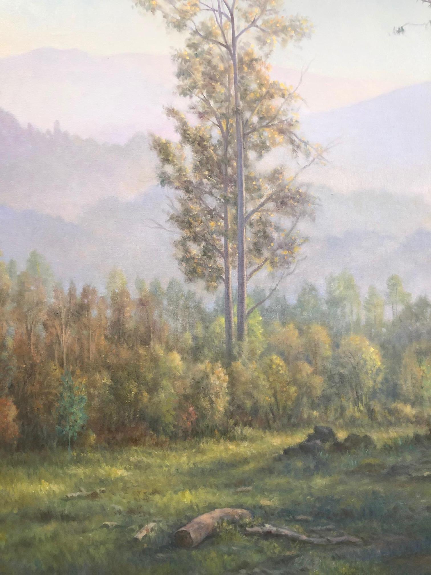 The Eucalyptus  - Contemporary Painting by Willard Dixon