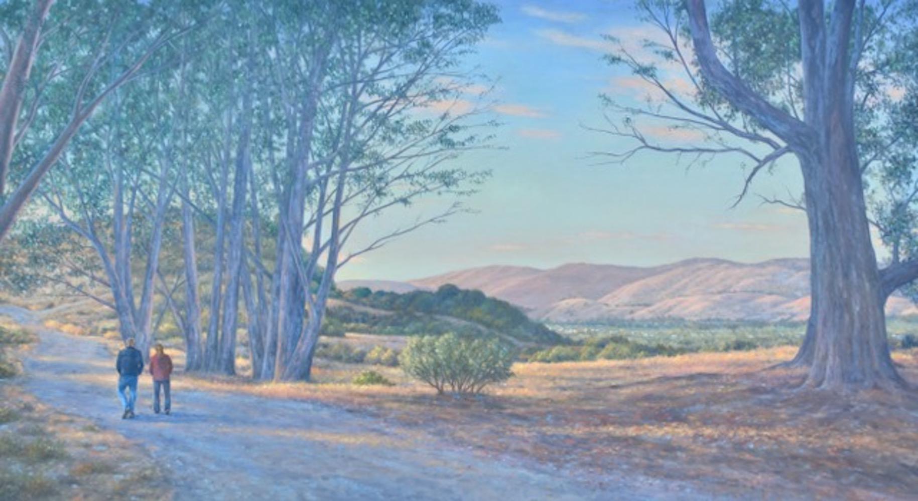 Willard Dixon Landscape Painting - The Fire Road