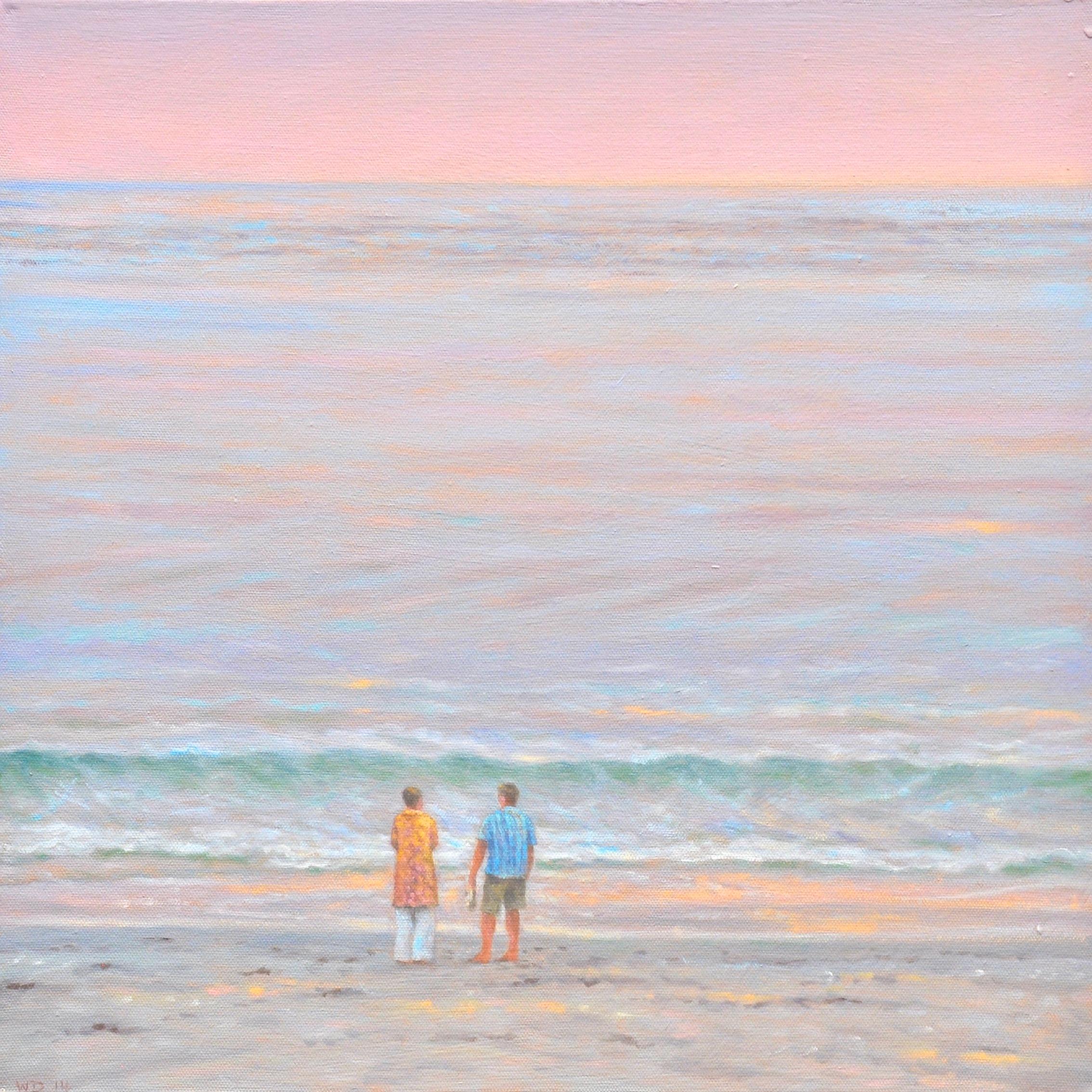 Willard Dixon Landscape Painting - Two by the Sea 