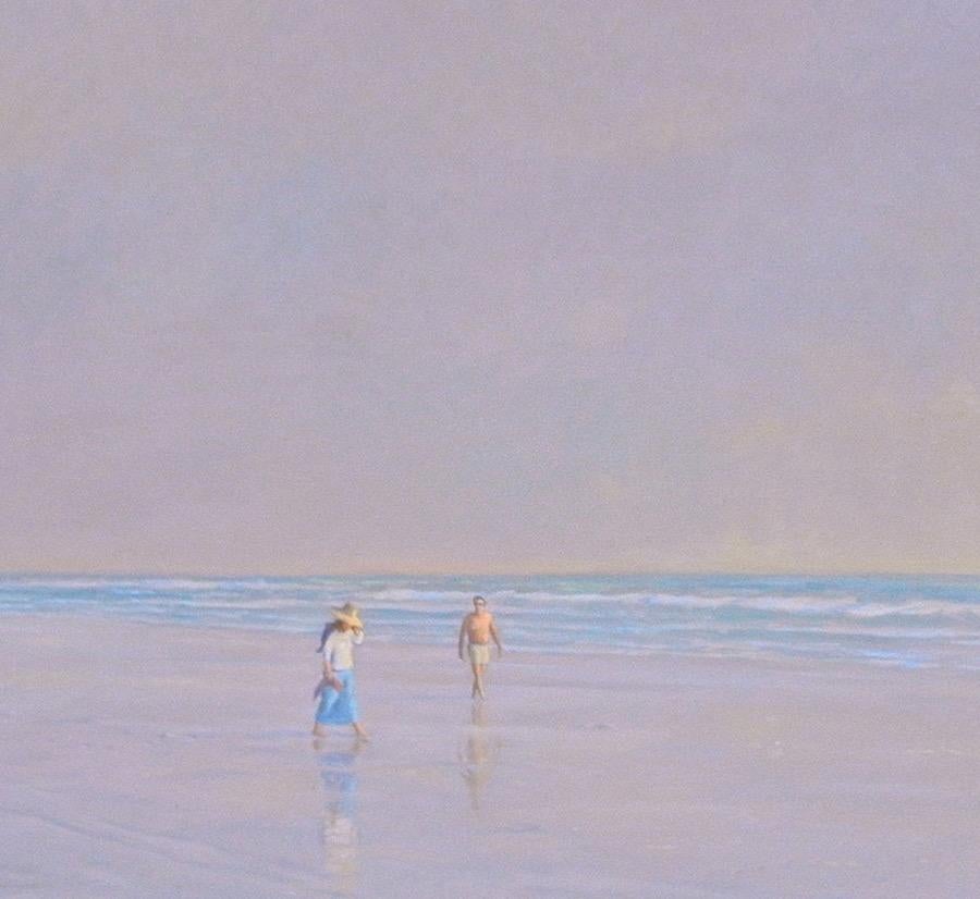 Zwei Figuren am Strand   – Painting von Willard Dixon