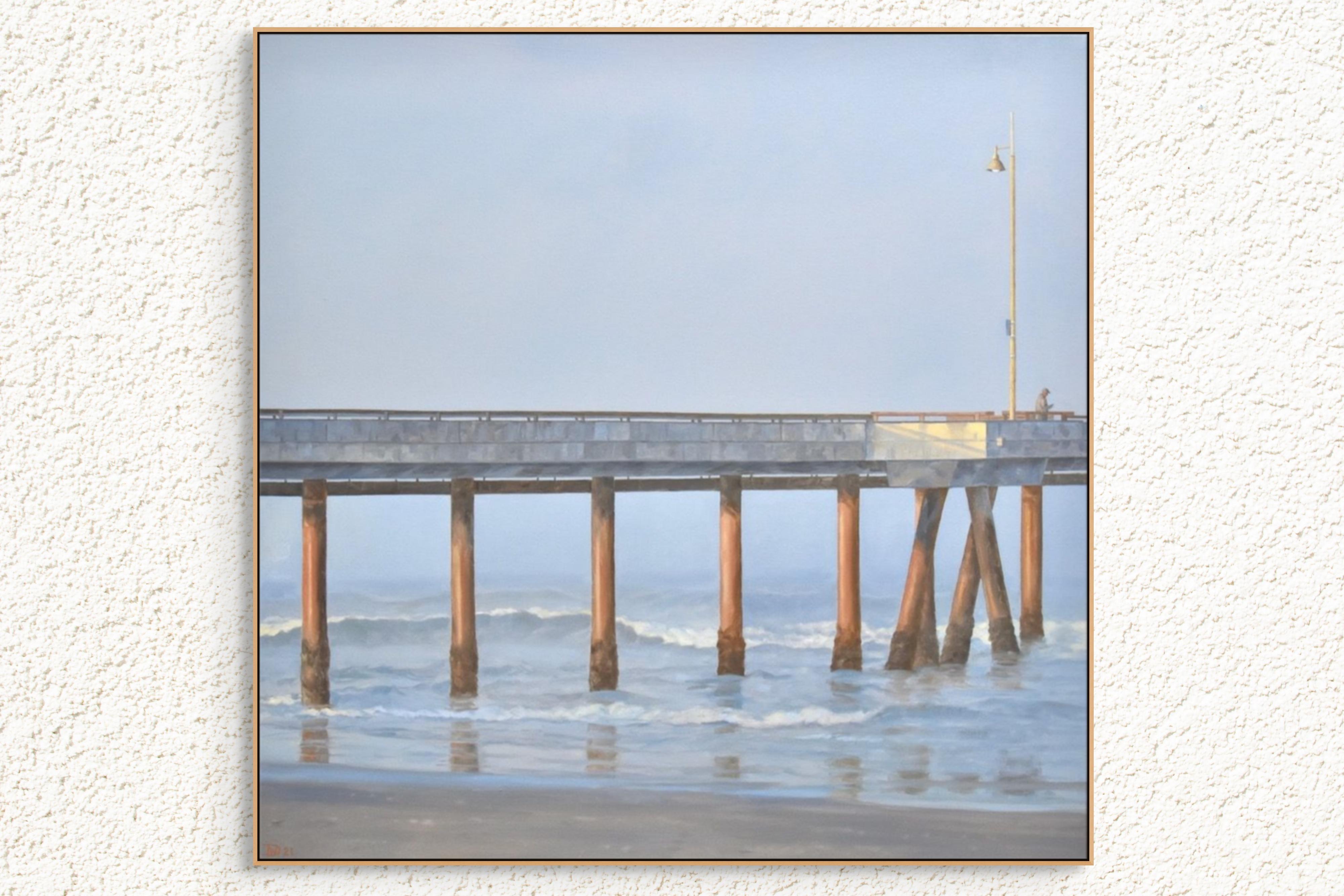 Muelle de Venice Beach - Painting Contemporáneo de Willard Dixon