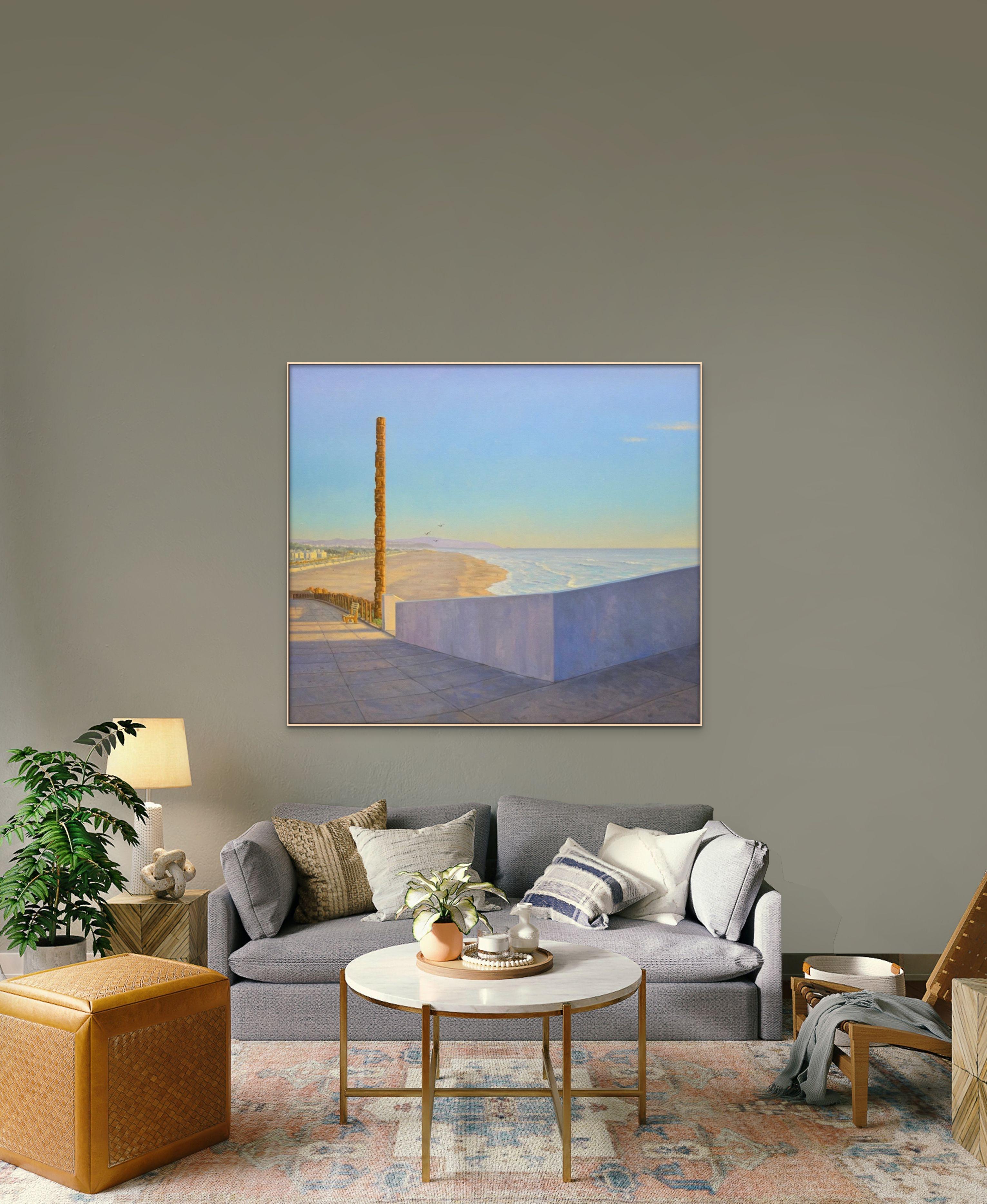 View From the Cliff House - Contemporary Painting by Willard Dixon