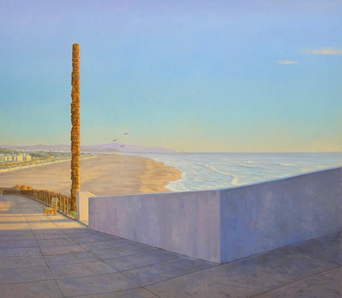 Landscape Painting Willard Dixon - Vue de la maison Cliff