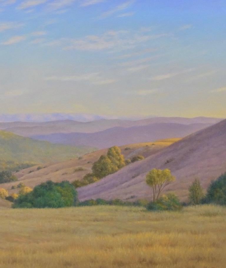 View From the Fire Road / California landscape American realism - Painting by Willard Dixon