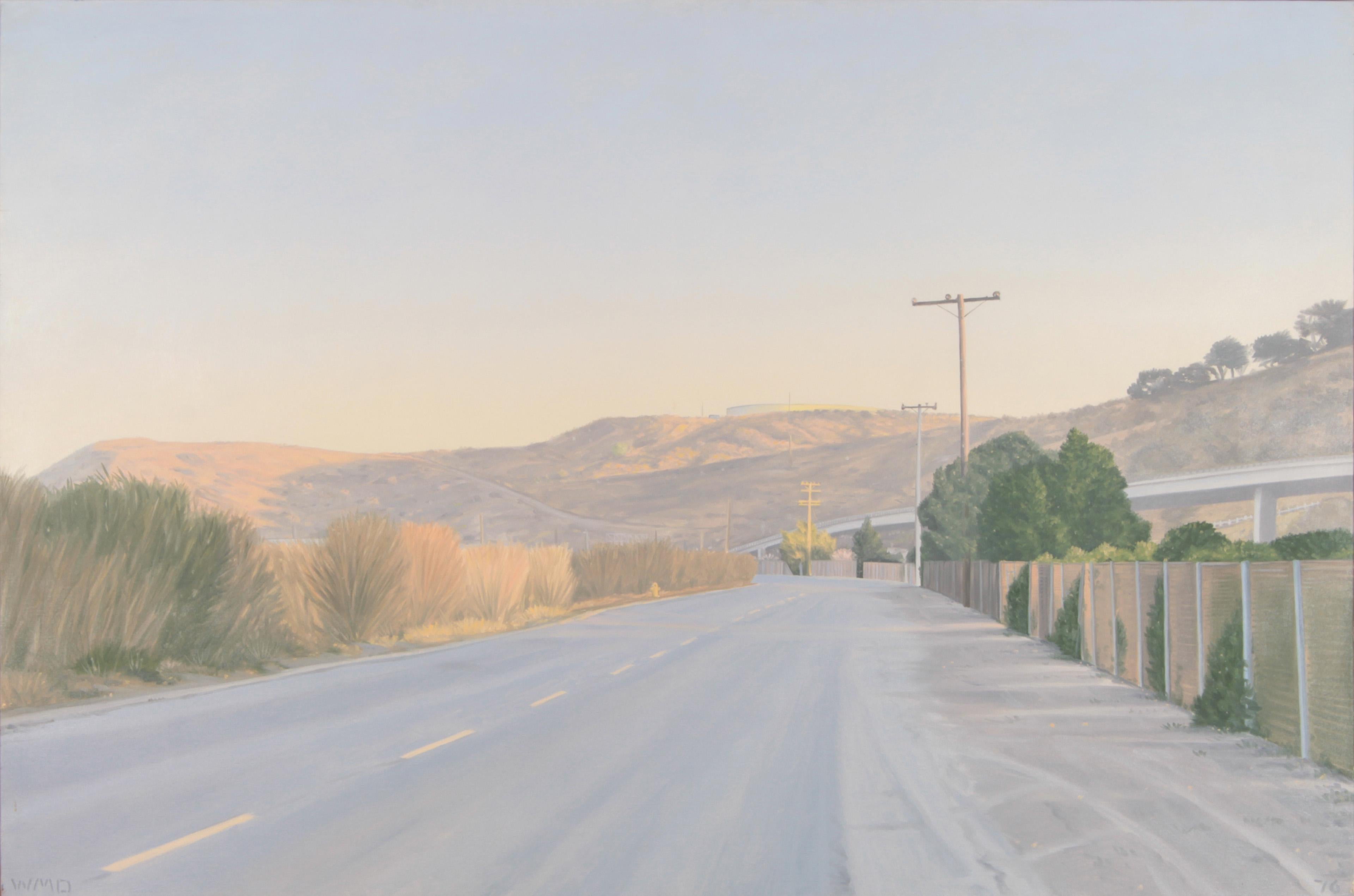 Willard Dixon 'Near San Quentin' Contemporary Realism Landscape Painting