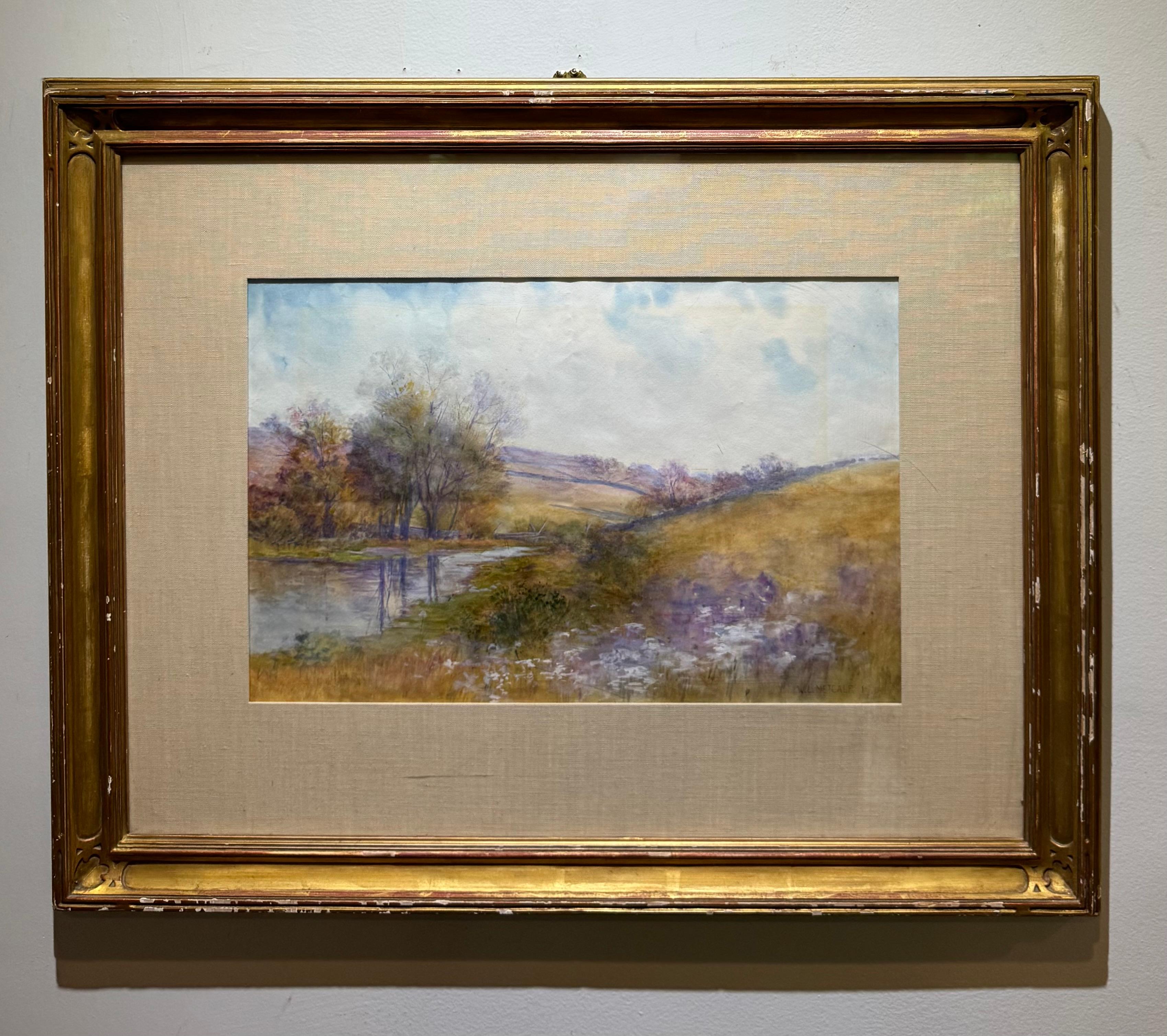 METCALF Paesaggio impressionista americano Acquerello