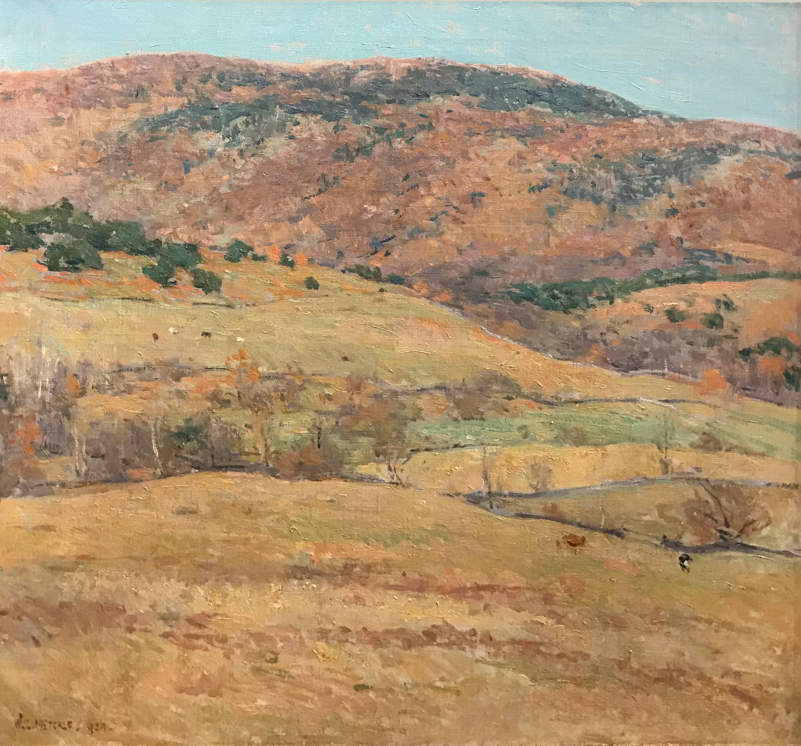 Mountain Pastures - Vermont - Painting by Willard LeRoy Metcalf